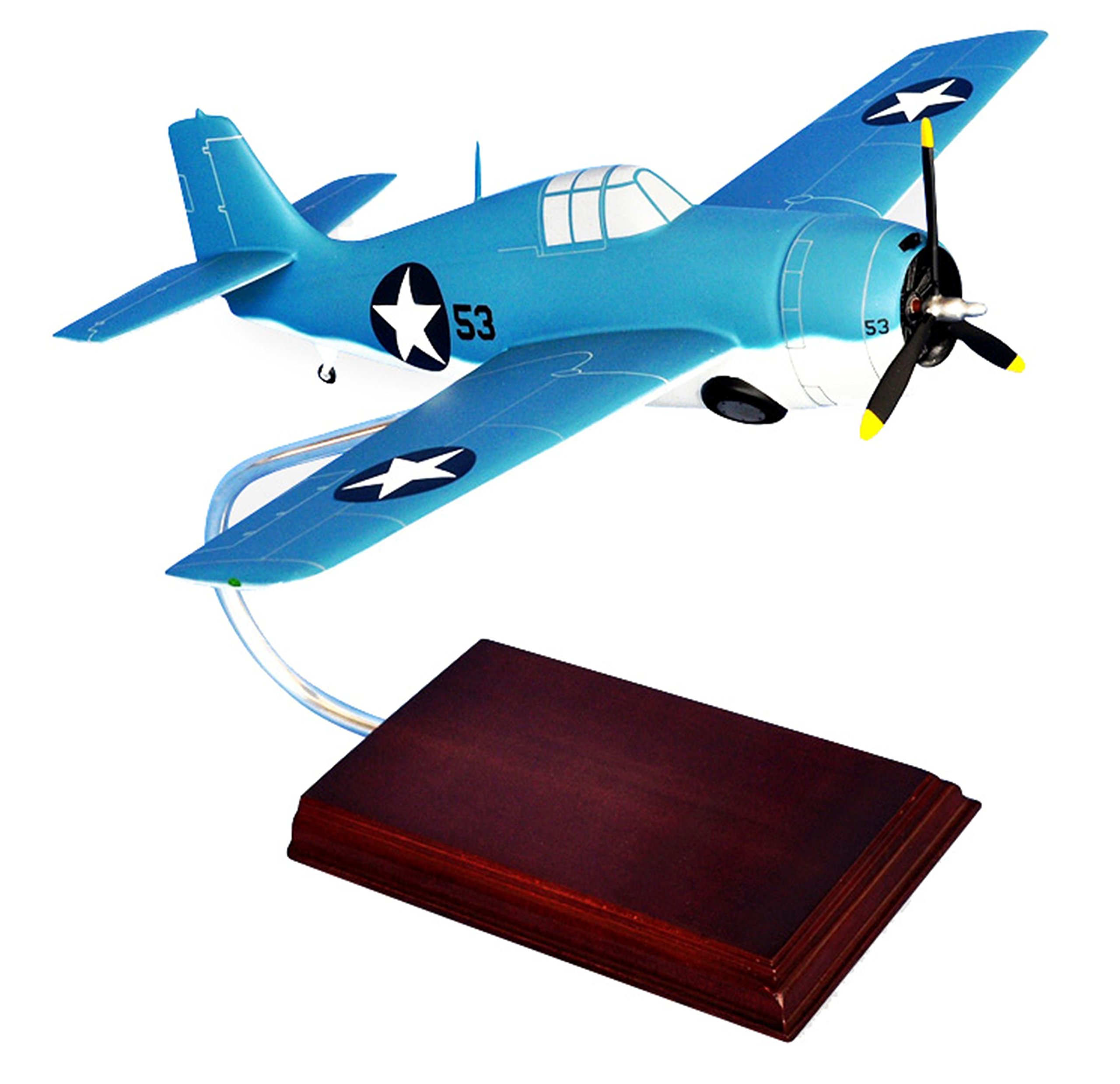 Mastercraft Collection 1/28 Scale Grumman F-4F Wildcat Model - Joe Foss Edition | Perfect for Aviation Enthusiasts, Collectors & WWII History Displays