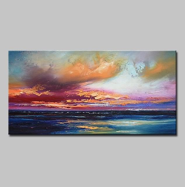 Abstract Landscape Paintings - Modern Contemporary Wall Art for Living Room, Bedroom & Office Decor - Handmade Canvas Artwork for Home Interior Design