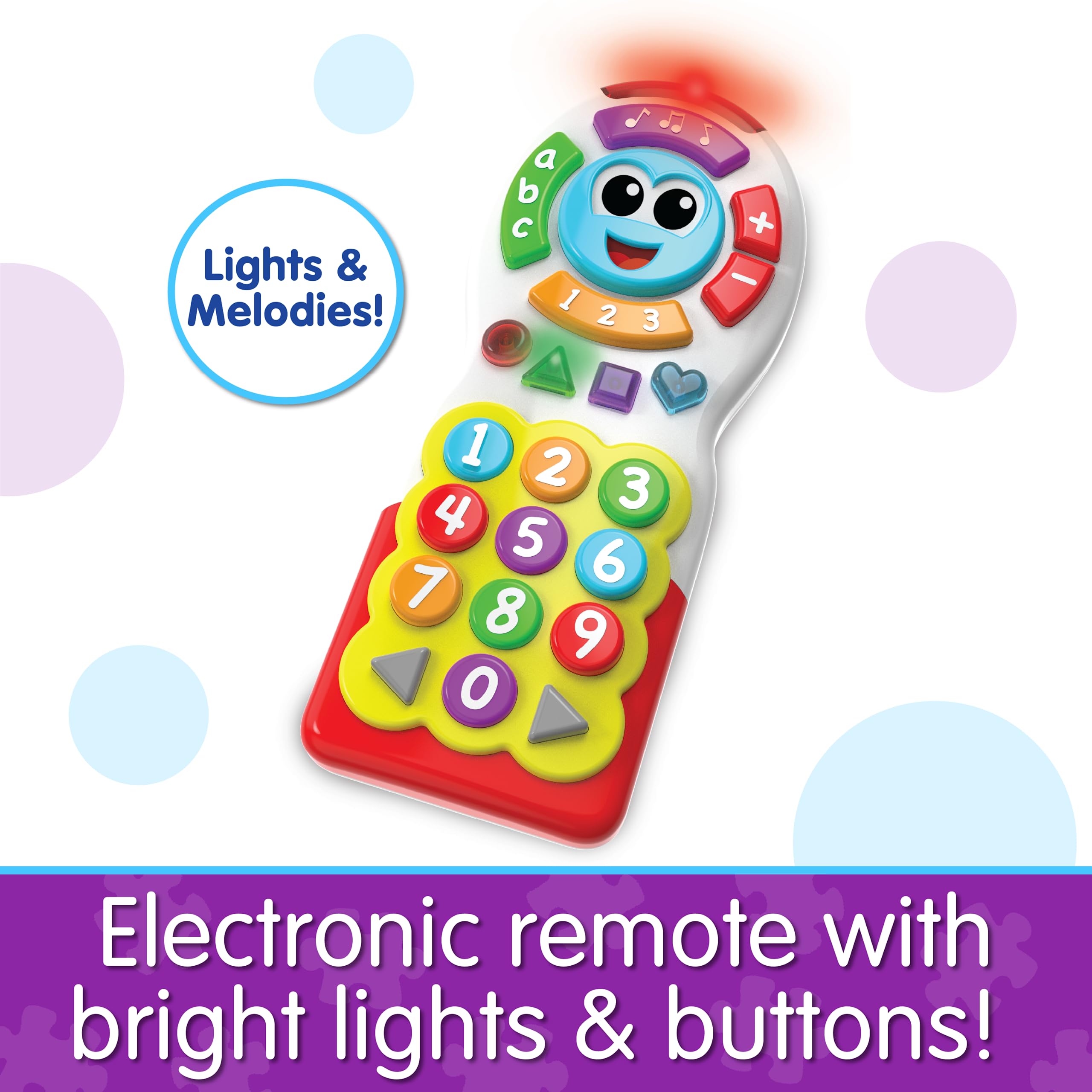 The Learning Journey On The Go Remote - Baby Remote Control Toy for Toddlers Ages 3+ Months - Educational Gift for Boys & Girls - Award Winning Early Learning Toy - Perfect for Playtime, Travel & Developmental Activities
