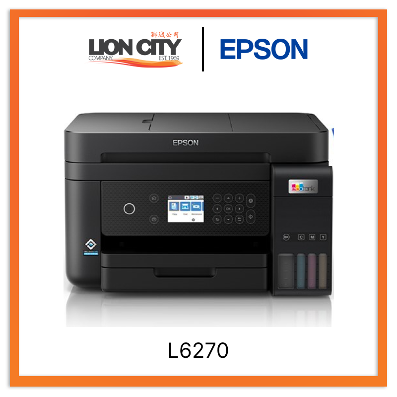 Epson EcoTank L6270 Wireless All-in-One A4 Ink Tank Printer with Auto Duplex Printing & ADF - Perfect for Home Office & Small Business Printing Needs
