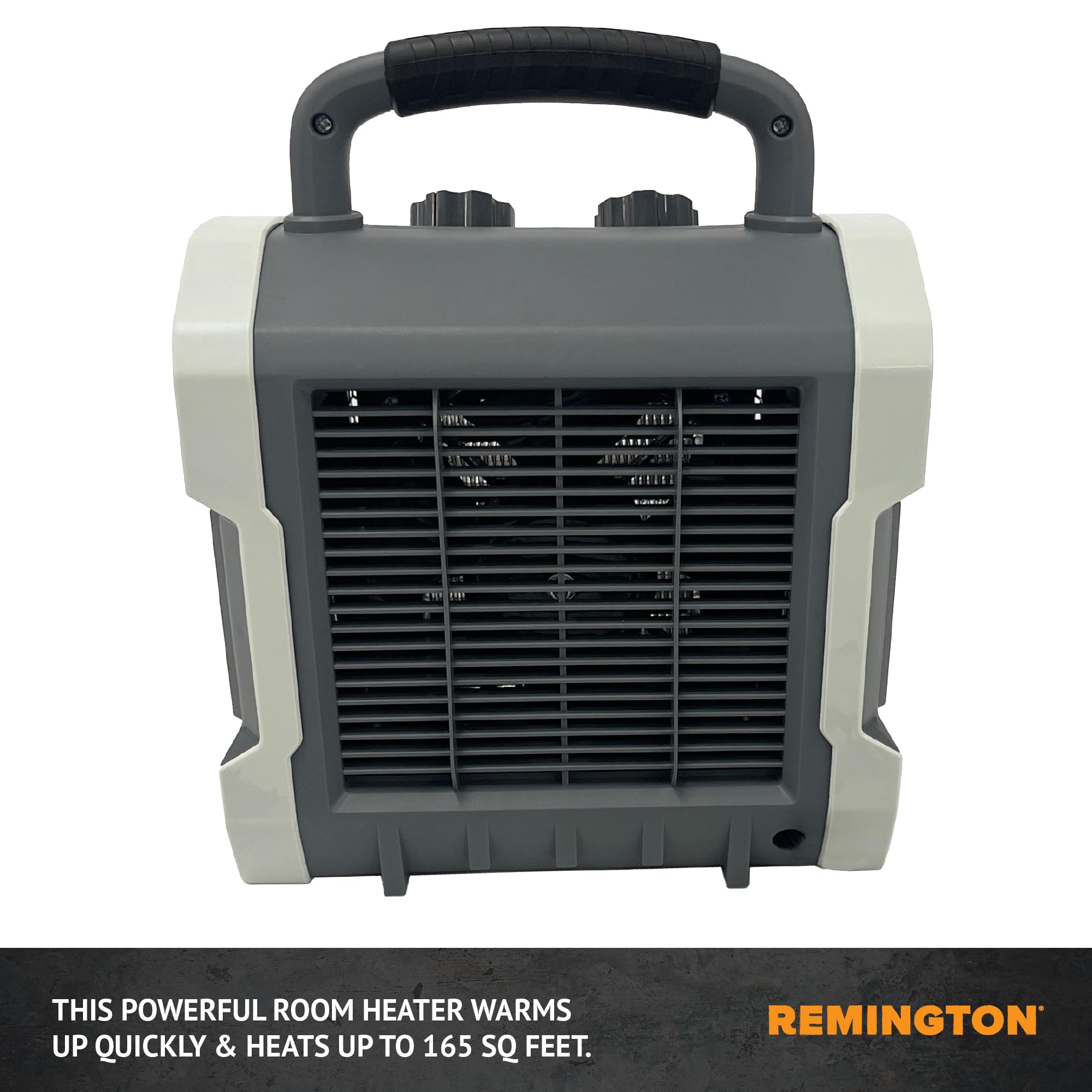 1500W Heavy-Duty Portable Electric Space Heater for Garage, Workshop & Jobsite - Fast Heating, Overheat Protection, REM-222A-120 - Perfect for Construction Sites, Basements & Large Cold Spaces