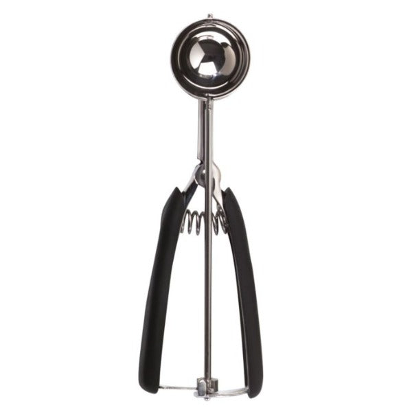 OXO Cookie Scoop - Stainless Steel Ice Cream Scooper with Comfortable Grip - Perfect for Baking, Cookie Dough, Ice Cream & Melon Balls