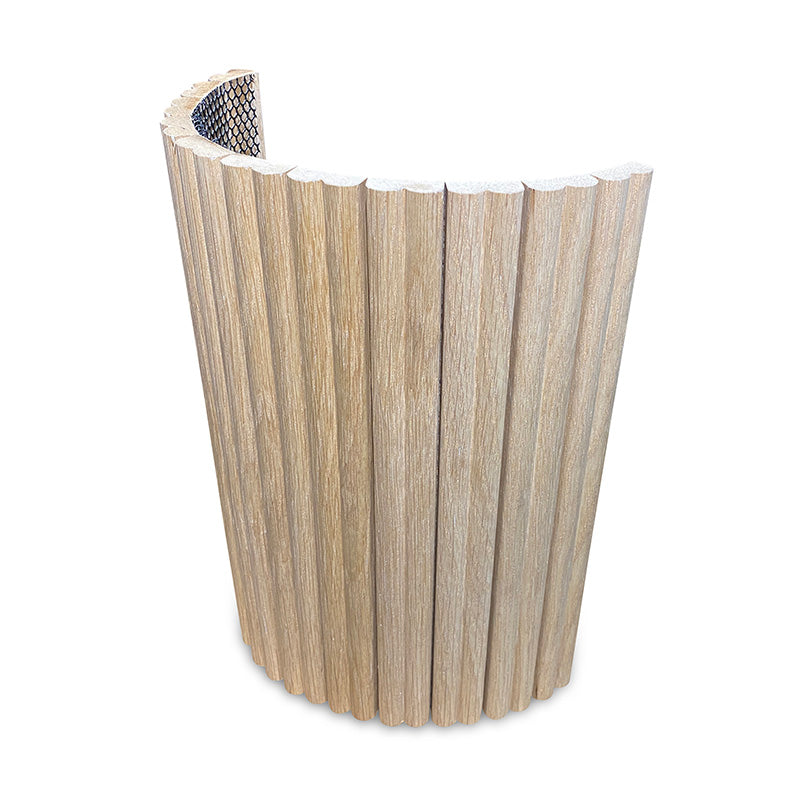 WOODFLEX Flexible Wooden Slat Wall Panel - Natural Oak Veneer - 2700mm x 600mm - Decorative Wood Slats for Modern Interior Design | Perfect for Feature Walls, Room Dividers & Ceiling Accents