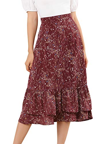 Wine Red-floral