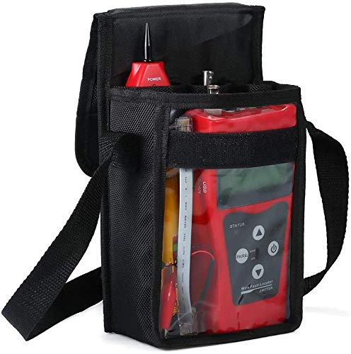 Professional Multi-Functional LCD Network Cable Tester - High Precision RJ11 RJ45 Coaxial Wire Length Finder with Remote Adapter for Ethernet, LAN, Phone Line Testing & Network Installation