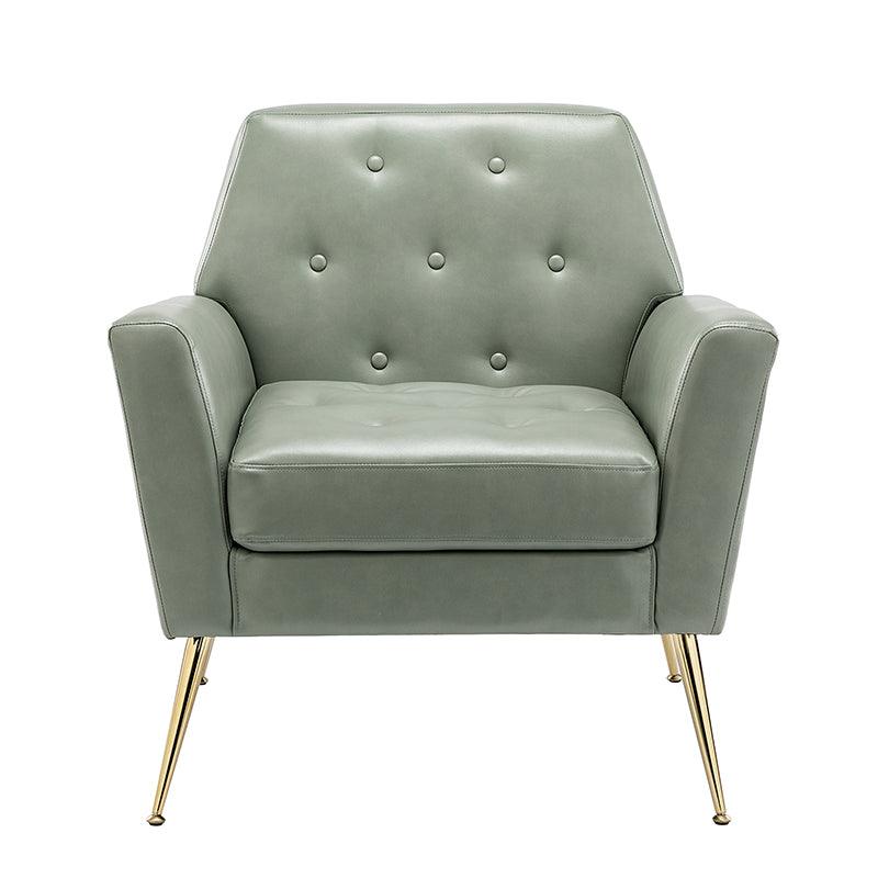 Raelynn Vegan Leather Armchair - Modern PU Leather Lounge Chair for Living Room, Office & Bedroom - Eco-Friendly Faux Leather Accent Chair for Home Decor