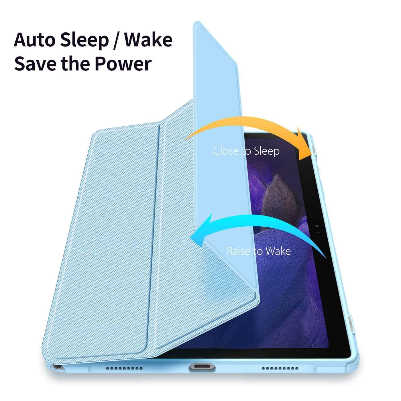 Samsung Galaxy Tab S8 X700 Flip Leather Case - Premium Business Tablet Cover with Stand for Work, Travel & Home Use