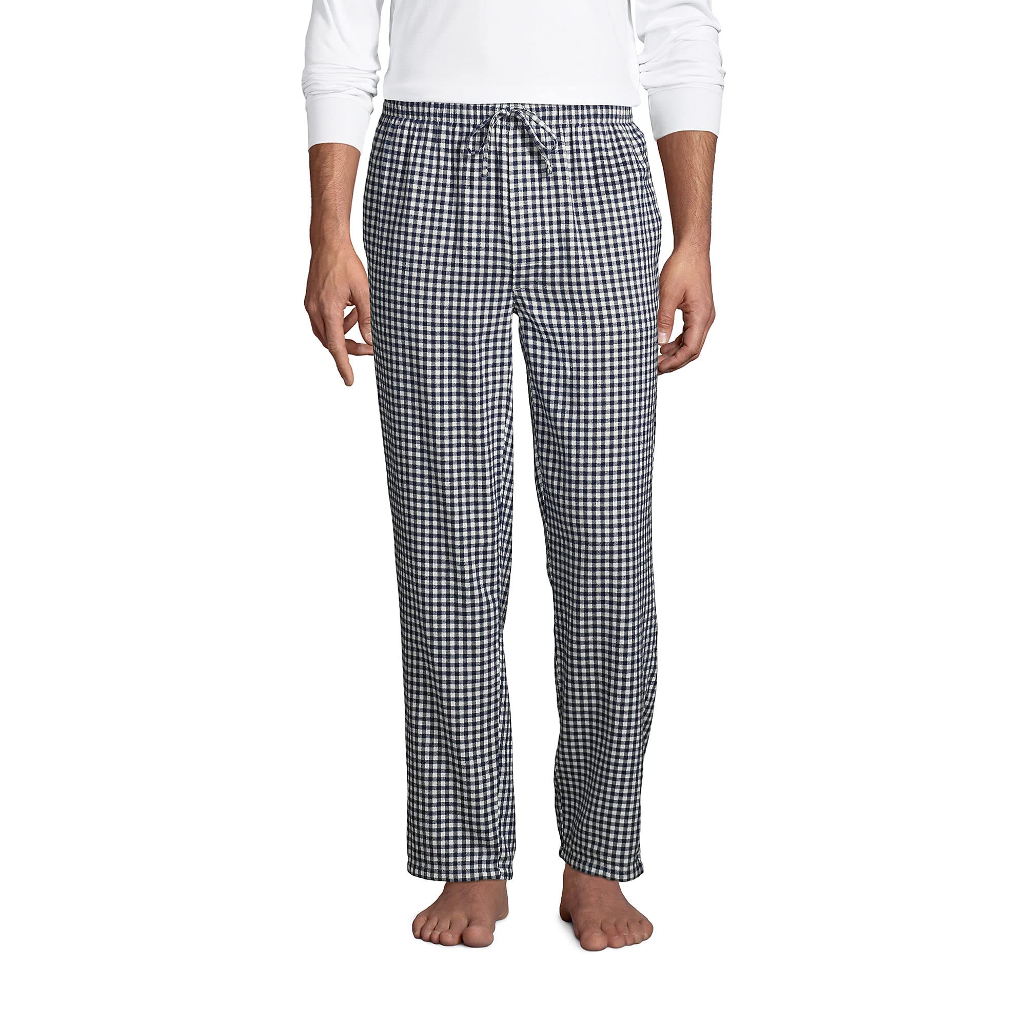 Lands' End Men's Flannel Pajama Pants - Soft & Comfortable Sleepwear for Winter Nights, Lounging at Home, and Cozy Weekends