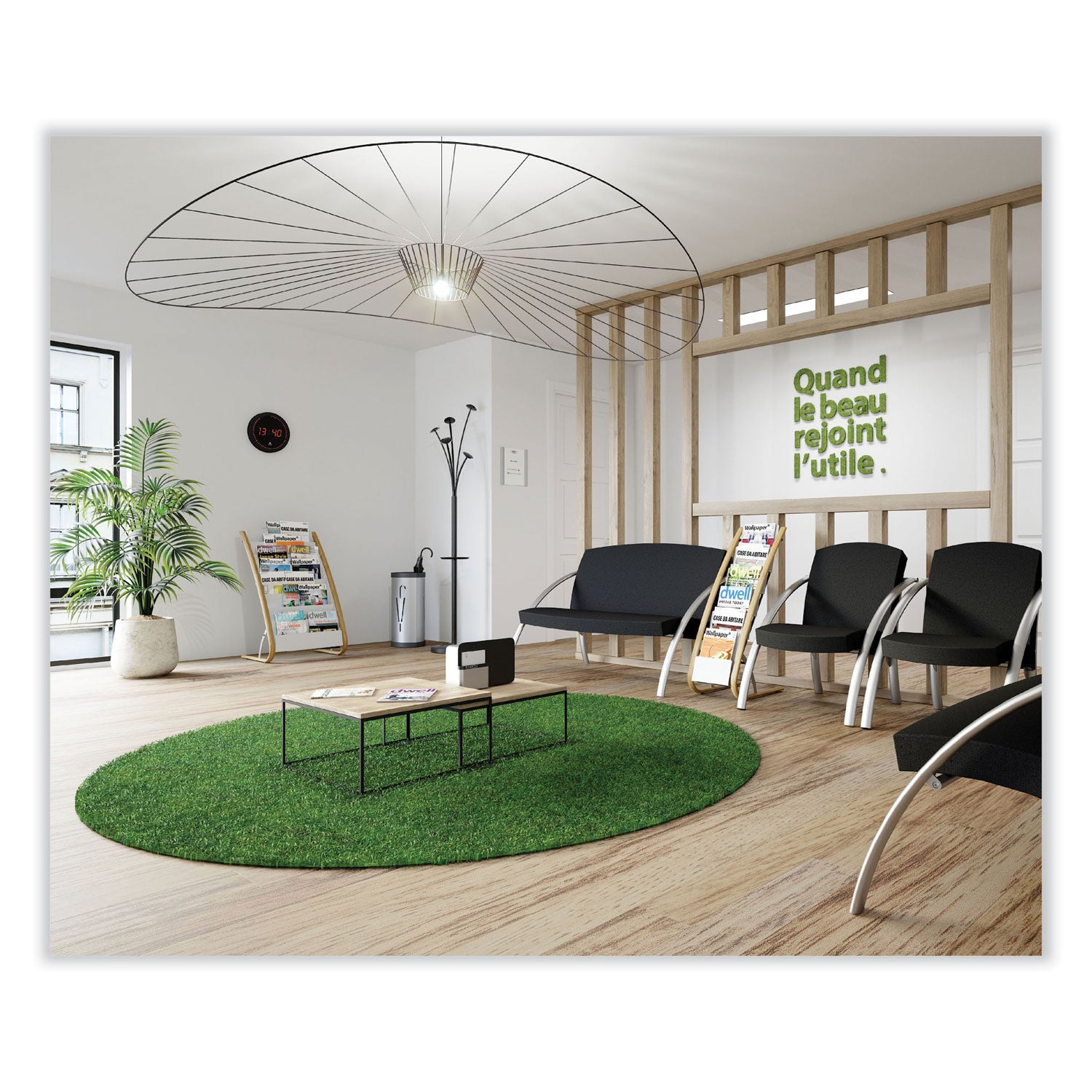 Alba™ Literature Floor Display Stand - 19.68