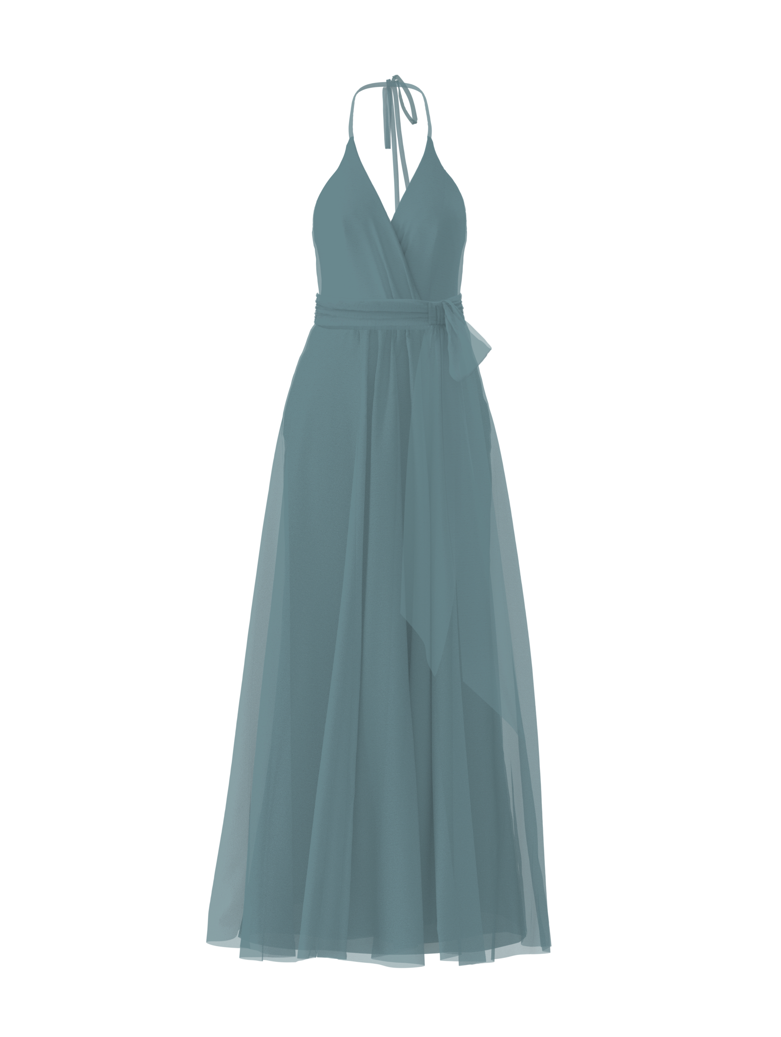 Carmelle Bodice & Justine Skirt Set with Sash Belt in Teal - Perfect for Bridesmaids, Formal Events and Special Occasions