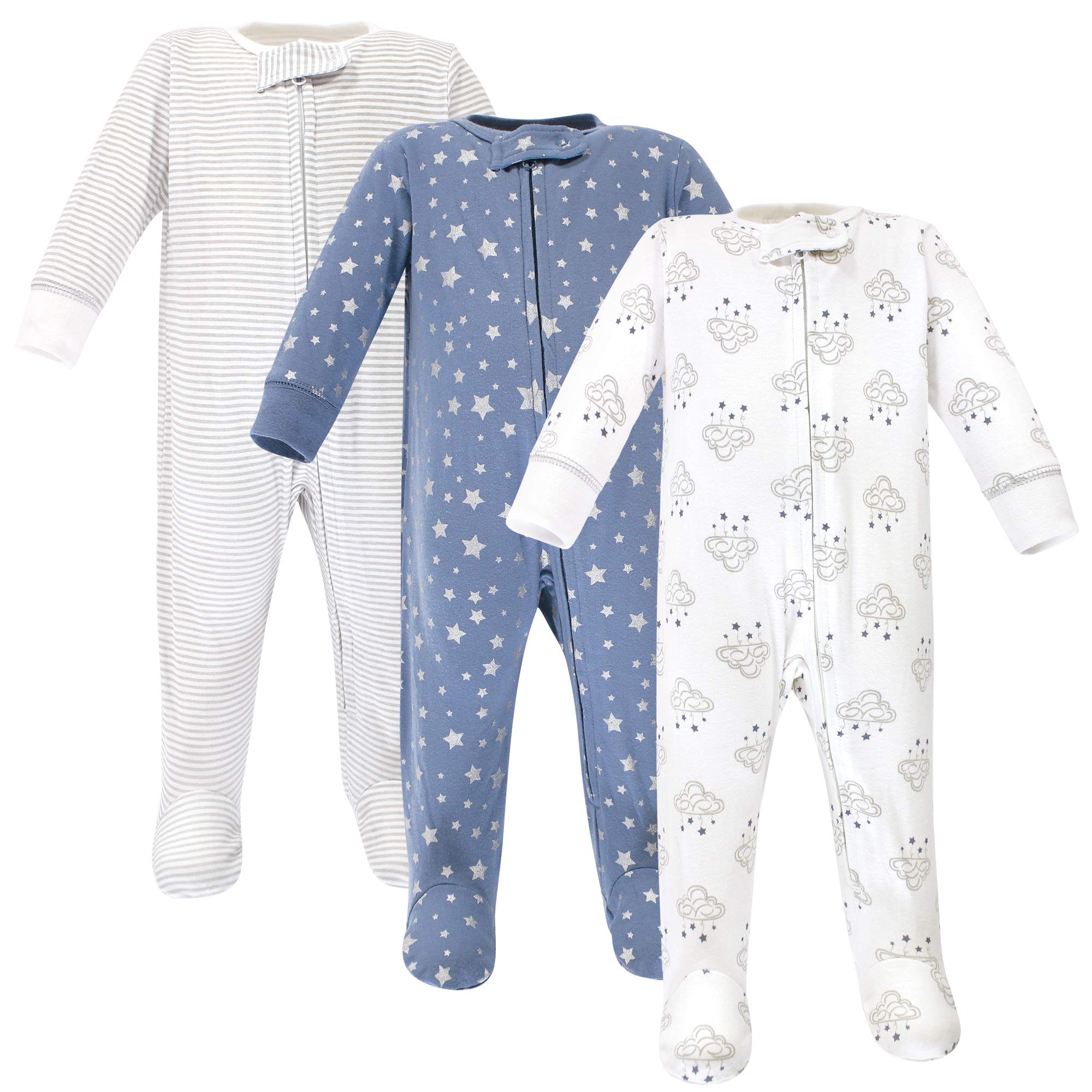 Hudson Baby Girls' Cotton Sleep and Play Pajamas - Soft & Comfortable Baby Sleepwear for Newborn, Infant & Toddler - Perfect for Bedtime, Naptime & Lounging at Home