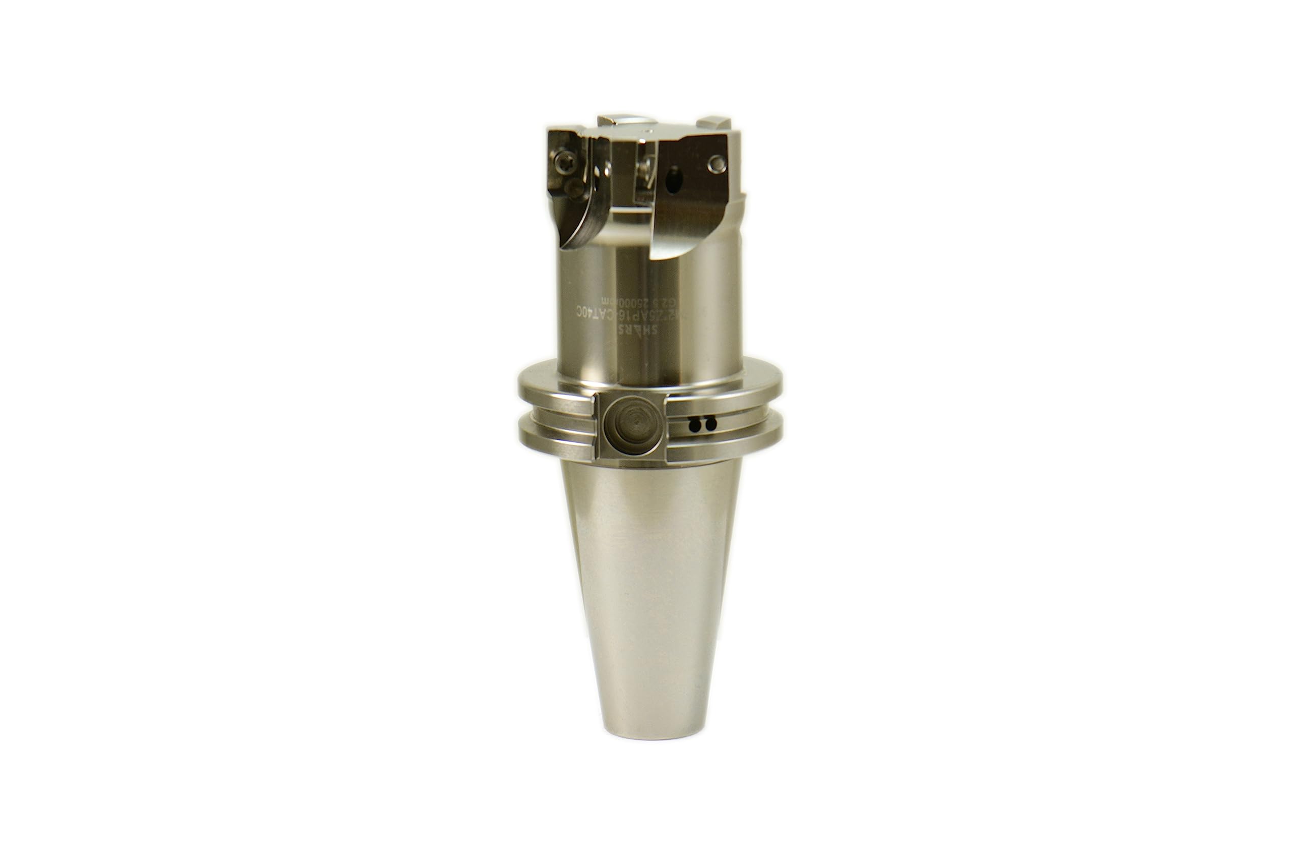 CAT40 2 Inch 90 Degree Integrated Indexable Face Mill Tool Holder with APKT 1604 Insert & 5 Flutes (404-2878C S) - Perfect for CNC Milling, Metalworking, and Precision Machining