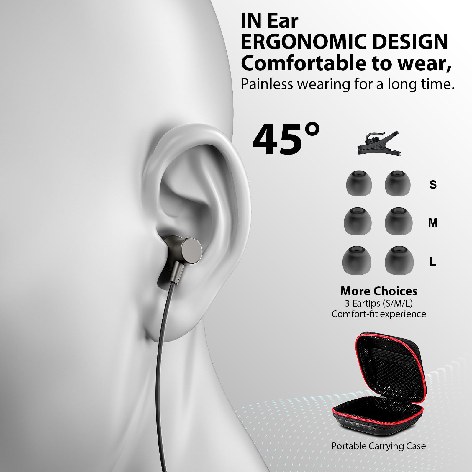 USB C Wired Earbuds with Microphone & Noise Cancellation - Magnetic Type C Earphones Compatible with iPhone 16/15 Pro Max, Samsung S25/S24/A Series, iPad 10/11 & Pixel 9 - Perfect for Commuting, Gaming & Work Calls
