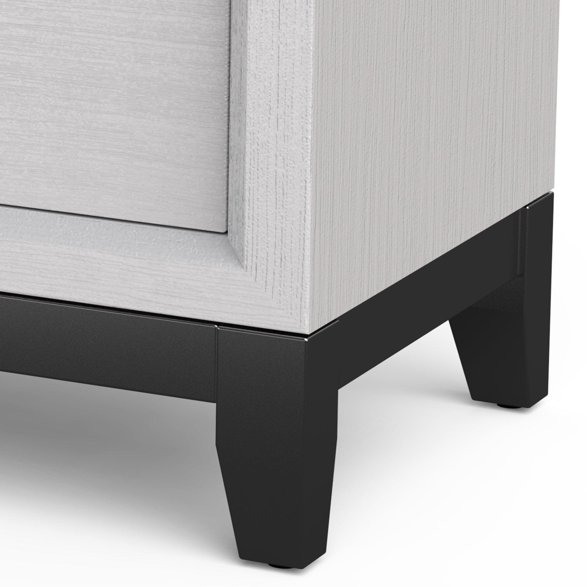 Lucien Modern Wood Nightstand with 2 Drawers - Solid Wood Bedside Table for Bedroom, Living Room & Office - Stylish Storage Furniture with Smooth Gliding Drawers