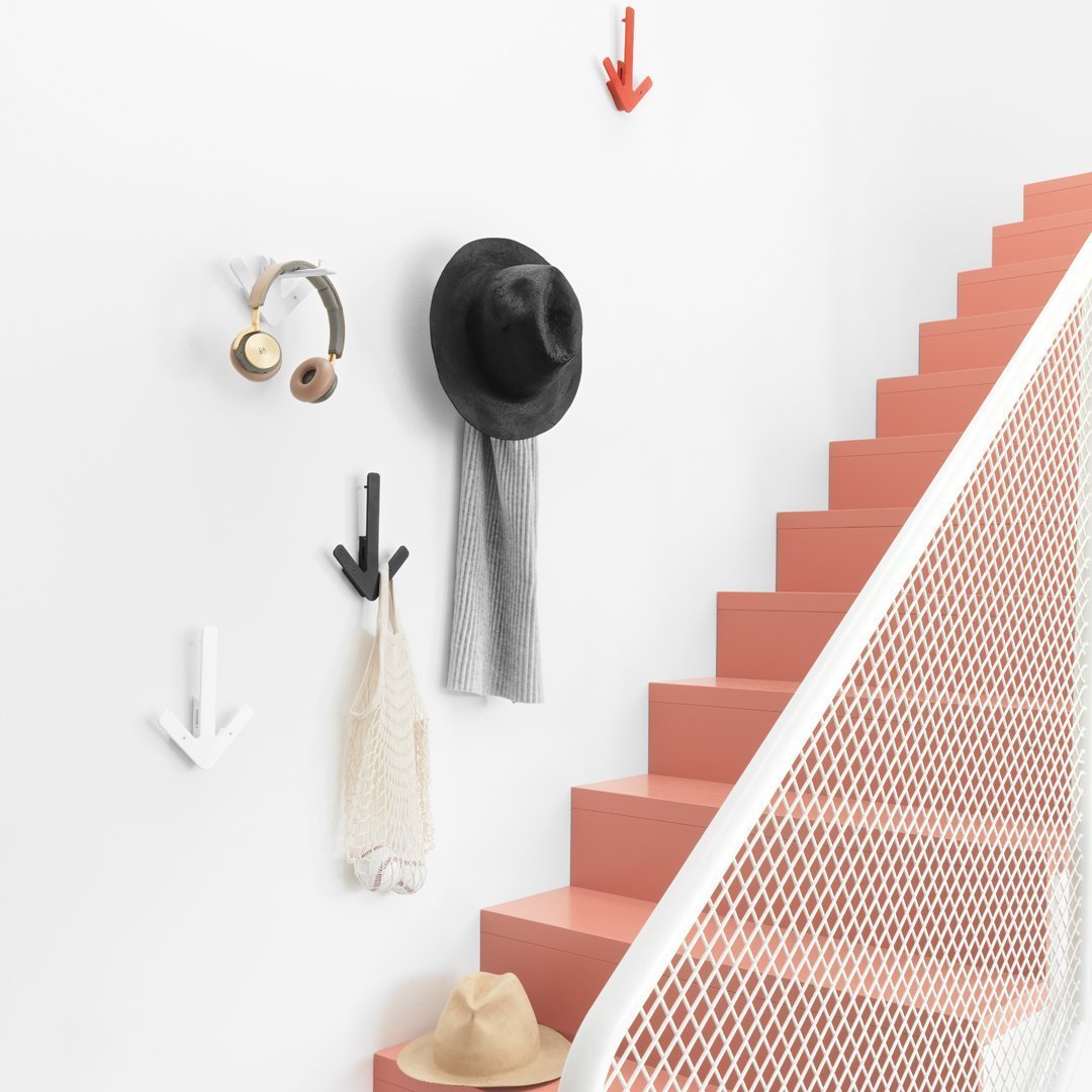 Hallen Arrow Hanger - Modern Wall Hook for Hats, Coats & Bags - Scandinavian Home Decor Accessory - Perfect for Entryway, Bedroom & Closet Organization