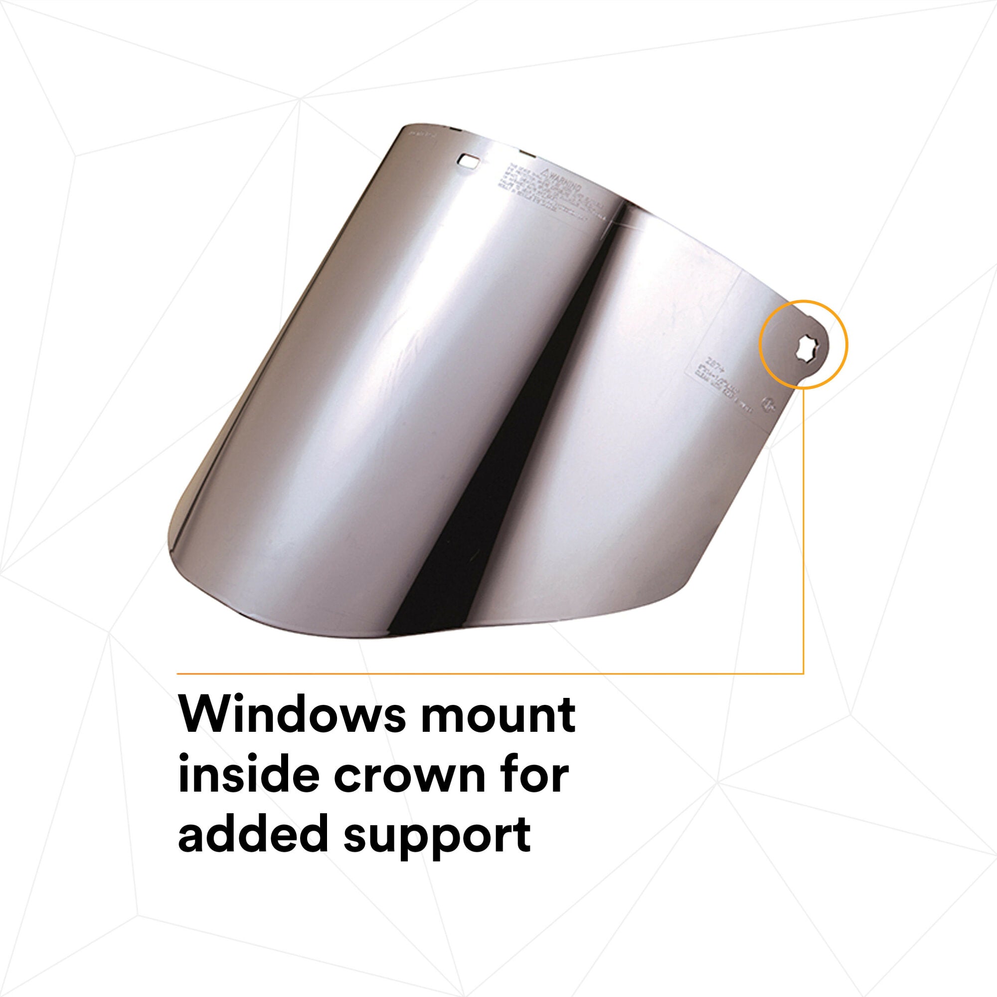 3M Aluminized Polycarbonate Clear Face Shield Window - 82504 00000 Safety Visor for Welding, Grinding & Industrial Protection | Durable Molded Shield for Workplace Safety