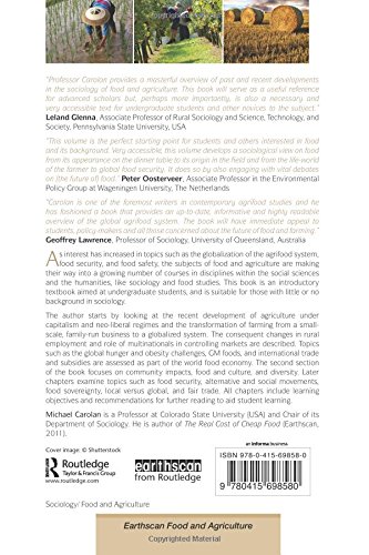The Sociology of Food and Agriculture - Sustainable Farming & Food Systems Analysis | Earthscan Food & Agriculture Book | For Students, Researchers & Policy Makers