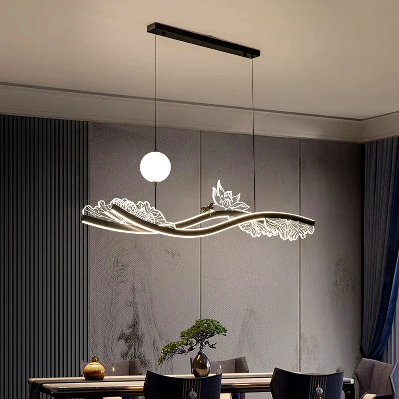 Modern Crystal Chandelier Lighting Fixture for Dining Room - Elegant Ceiling Light for Home Decor, Perfect for Dining Areas, Living Rooms and Bedrooms