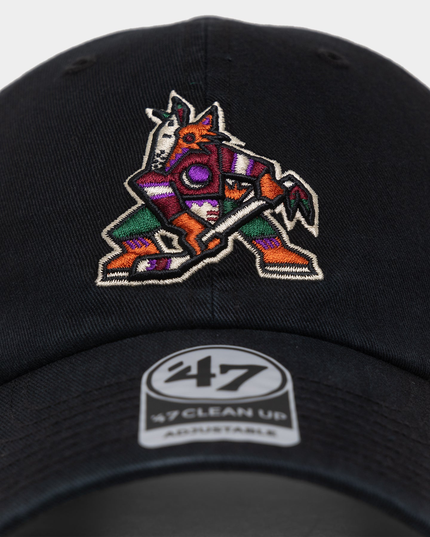 47 Brand Arizona Coyotes vs LA Kings Adjustable Strapback Hat - Black NHL Hockey Fan Cap for Men & Women - Perfect for Games, Tailgating & Casual Wear