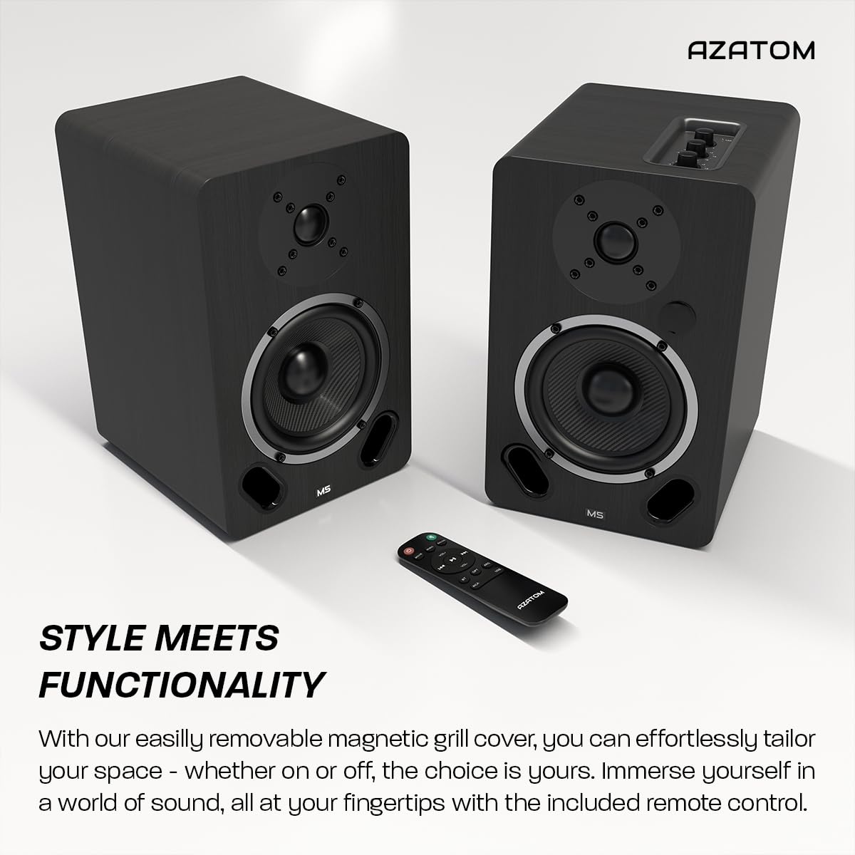 AZATOM M5 100W Bookshelf Speakers with 5