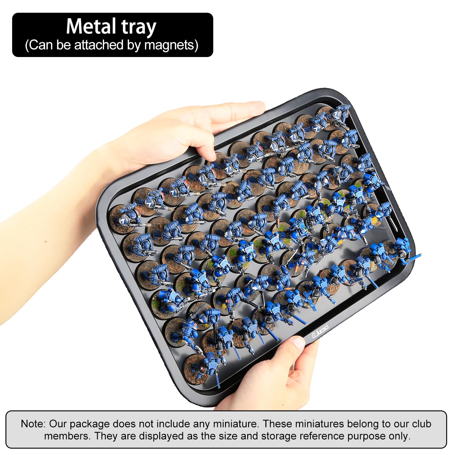 Jucoci Miniatures Storage Case - Large Size with LED Light for Tabletop Games, Warhammer & RPG Transport | Durable & Portable Organizer
