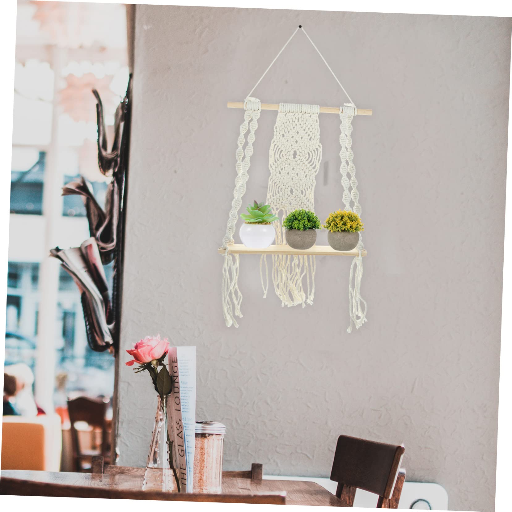 ULDIGI Floating Wall Plant Pot Holder - Decorative Wall Mounted Shelf for Indoor Plants | Perfect for Home, Office, and Garden Decor