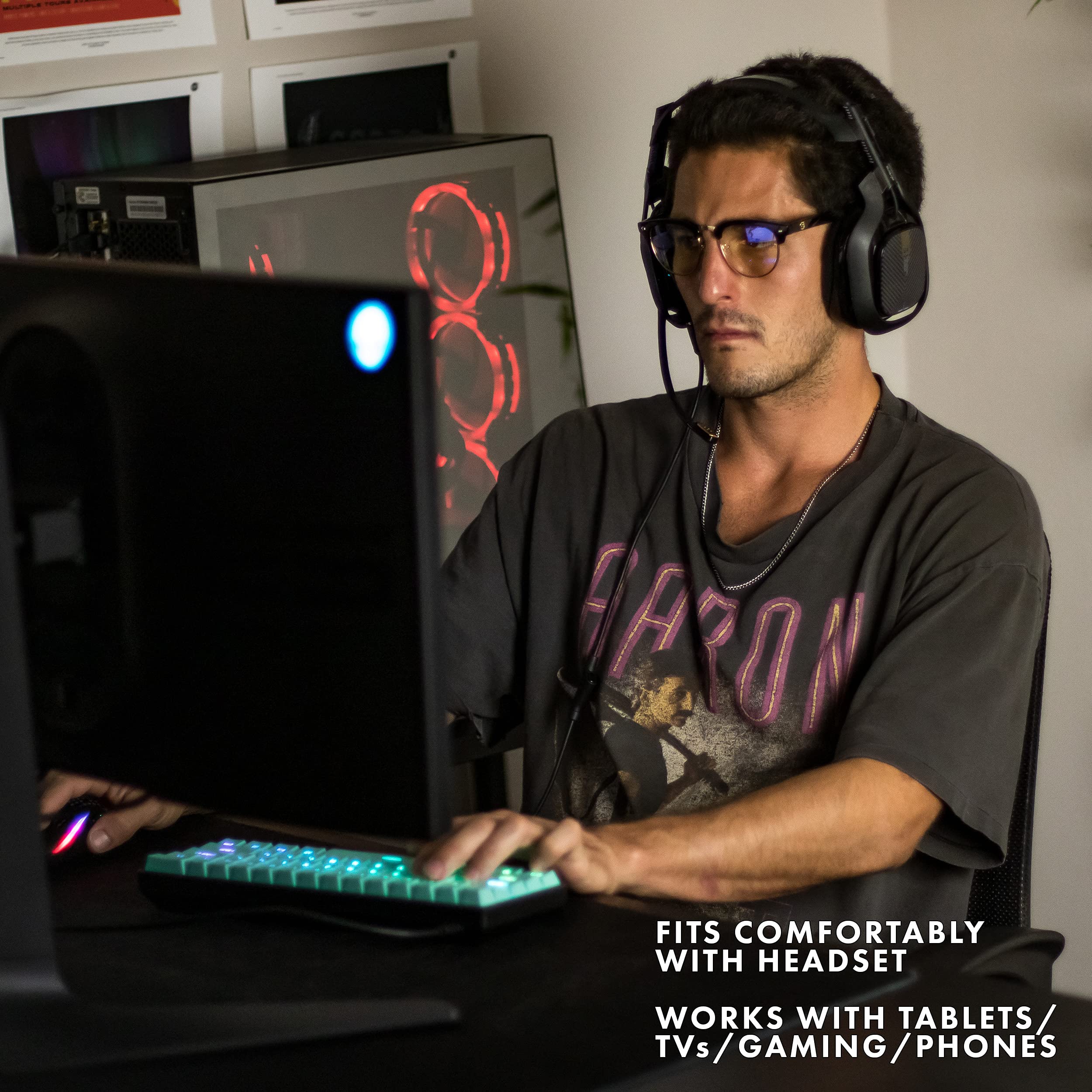 Premium Blue Light Blocking Glasses - Anti Eyestrain & Fatigue Relief for Computer Work, Gaming & Screen Time | Glassy Morrison UV Protection Eyewear for Digital Eye Strain