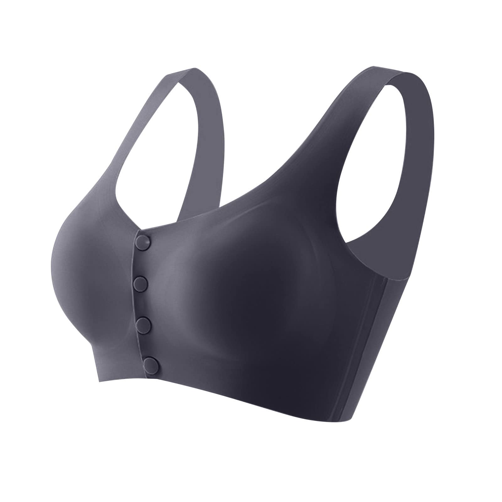 XHJUN Ultra-Thin Ice Silk Wireless Bra for Women - Front Closure Comfort Bra with Removable Pads for Yoga, Gym & Breastfeeding - Perfect for Active Lifestyles & Nursing Moms