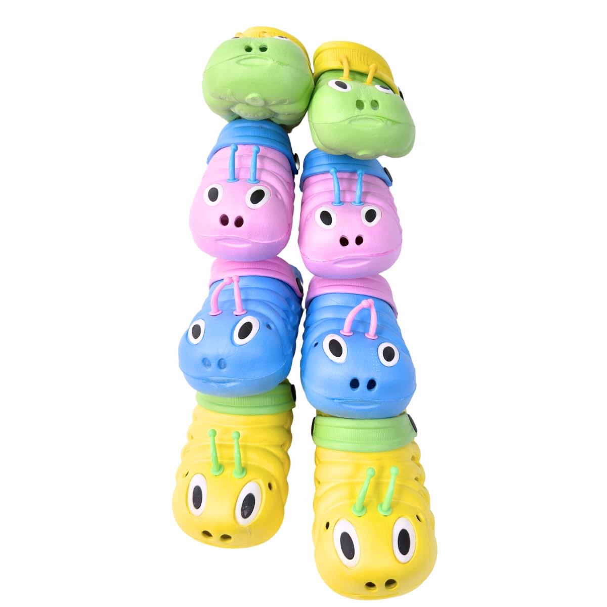 **Kids' Caterpillar Clogs – Non-Slip Summer Slippers for Toddlers & Children (Sizes 4-11) | Waterproof Pool & Beach Shoes | Playtime, Outdoor & Indoor Comfort**