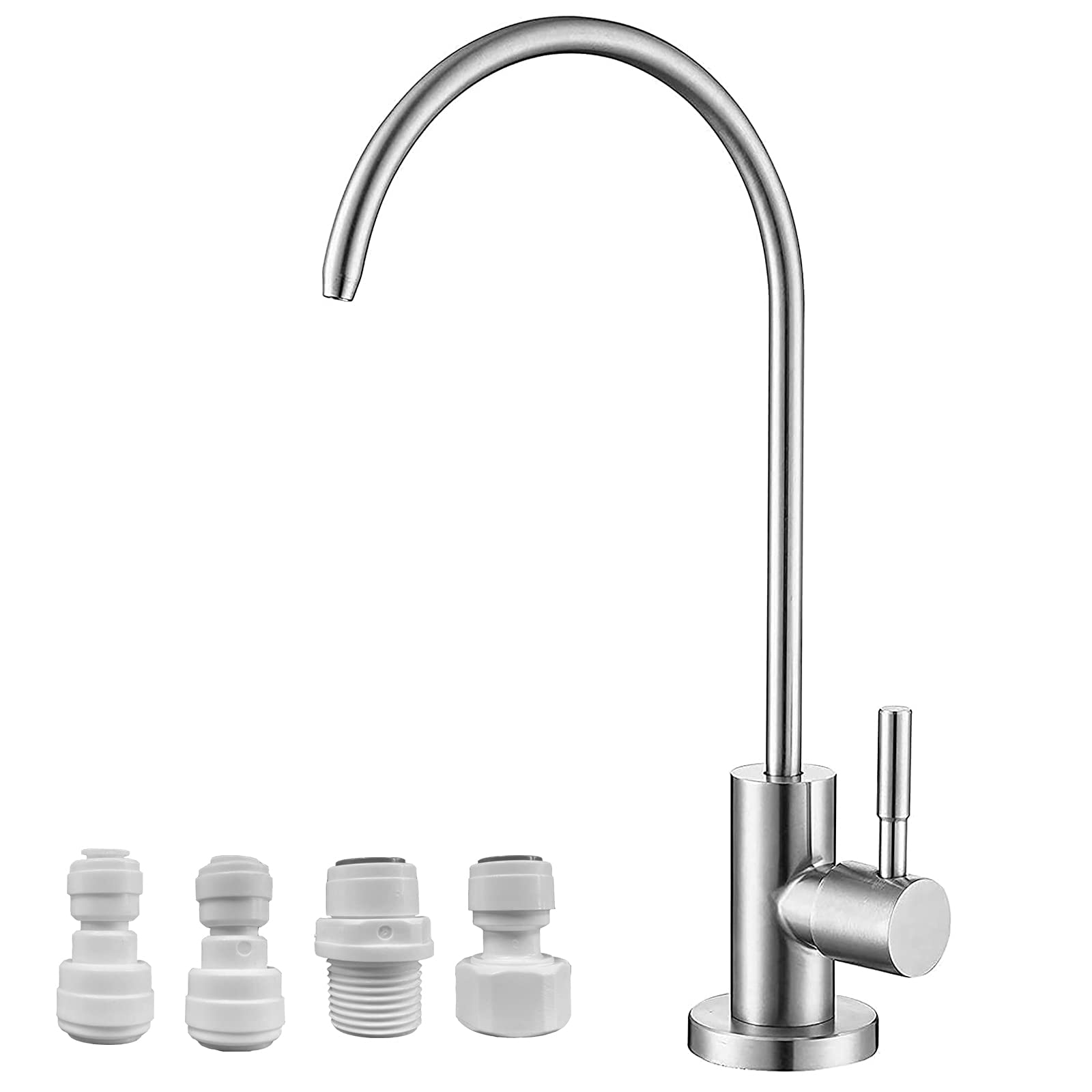 Lead-Free 304 Stainless Steel Water Filter Faucet for Kitchen Sink - Fits RO Systems