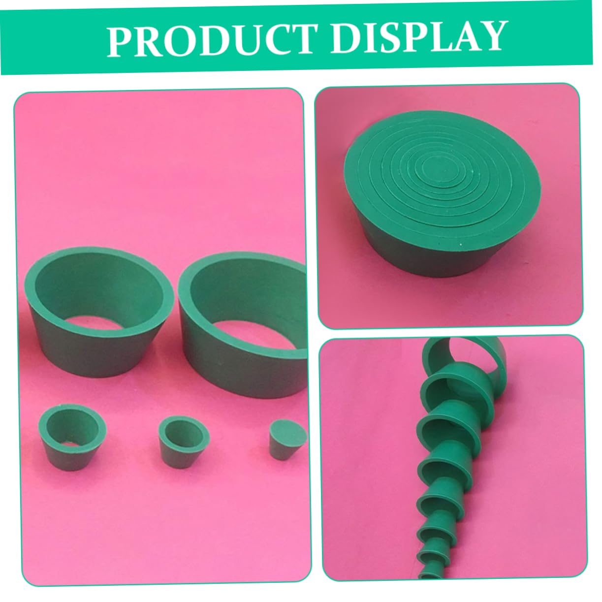 2 Sets Lab Filter Adapter with Rubber Stopper - Tapered Funnel for Kitchen Strainer & Flask, Perfect for Home Brewing, Chemistry Experiments, and Food Preparation