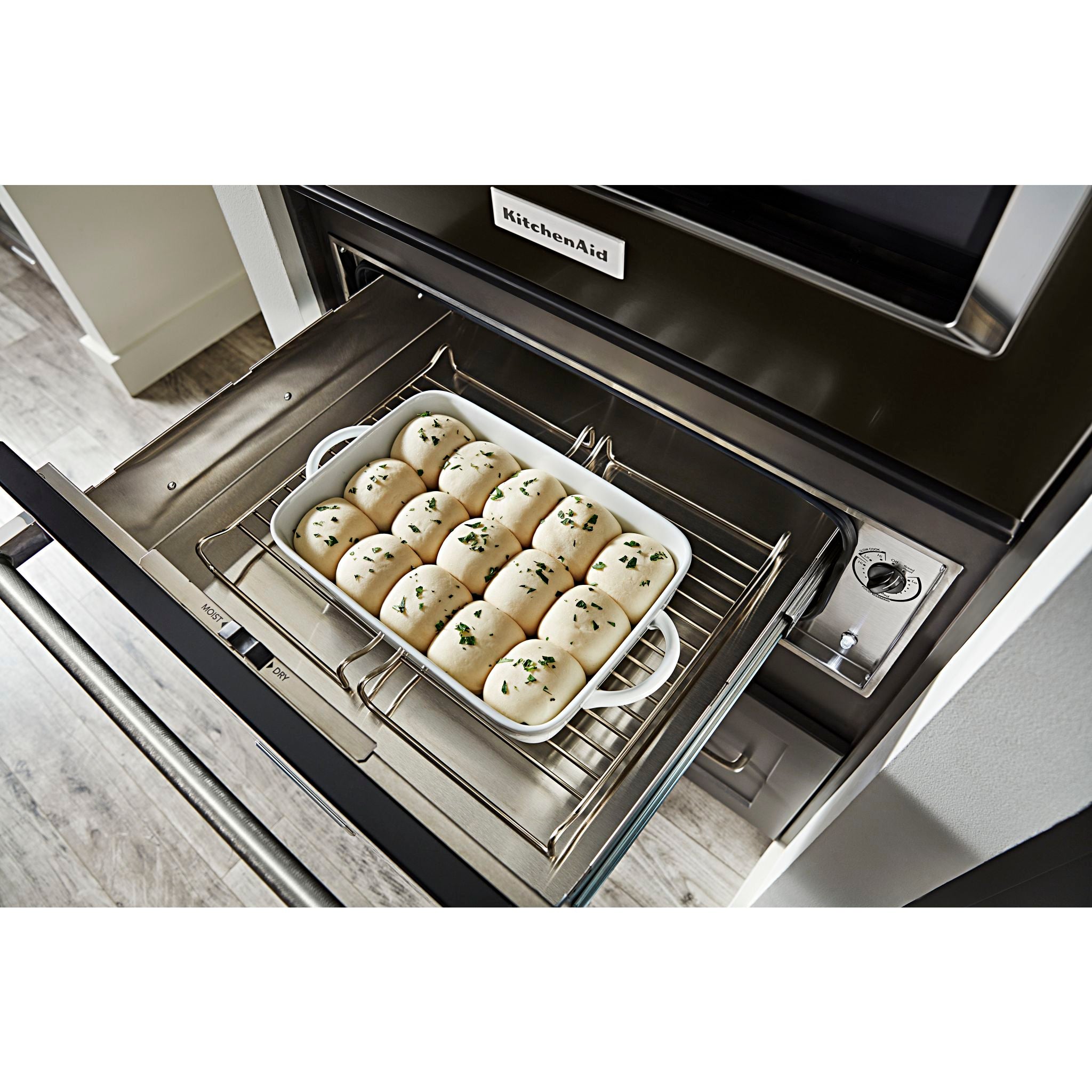 KitchenAid 30-Inch Warming Drawer KOWT100EBS - Black Stainless Steel for Keeping Food Warm | Perfect for Entertaining & Holiday Meals