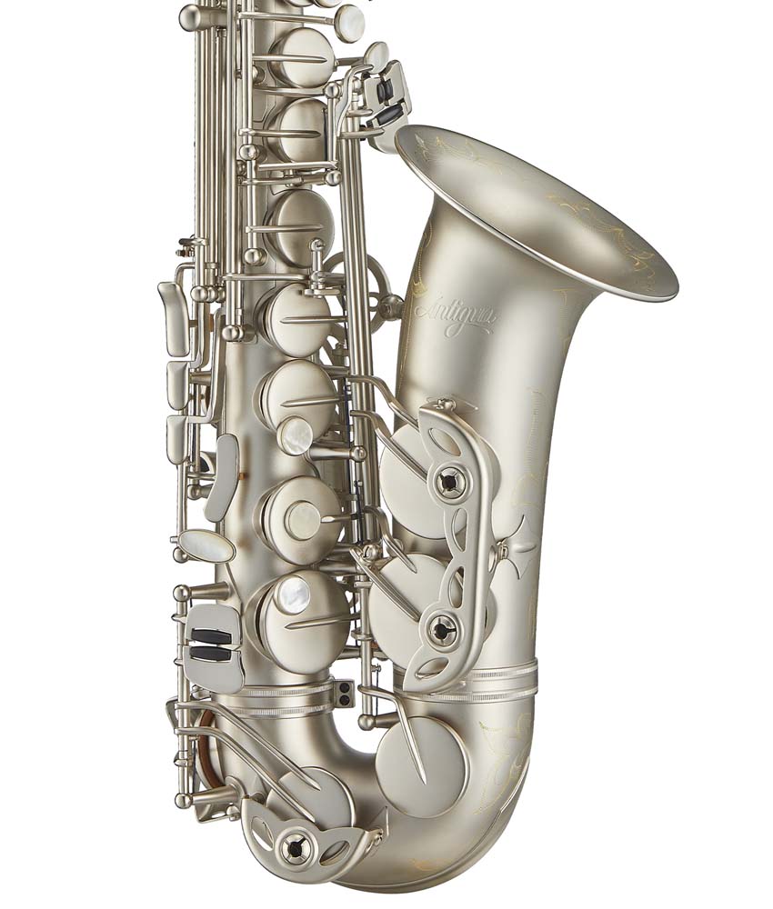Antigua Winds PowerBell AS4248CN Alto Saxophone - Professional Brass Instrument with Classic Nickel Finish | Perfect for Jazz, Concert Band & Solo Performances