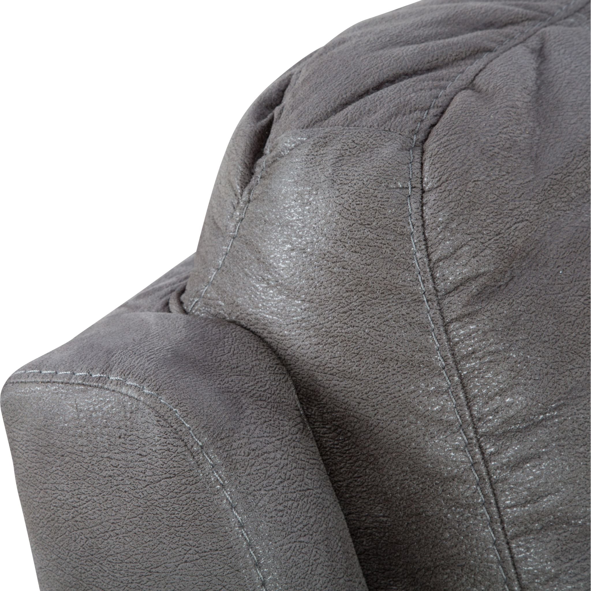 Stylish Austere Reclining Sofa in Gray - Modern Comfort for Living Room, Home Theater & Lounge Spaces