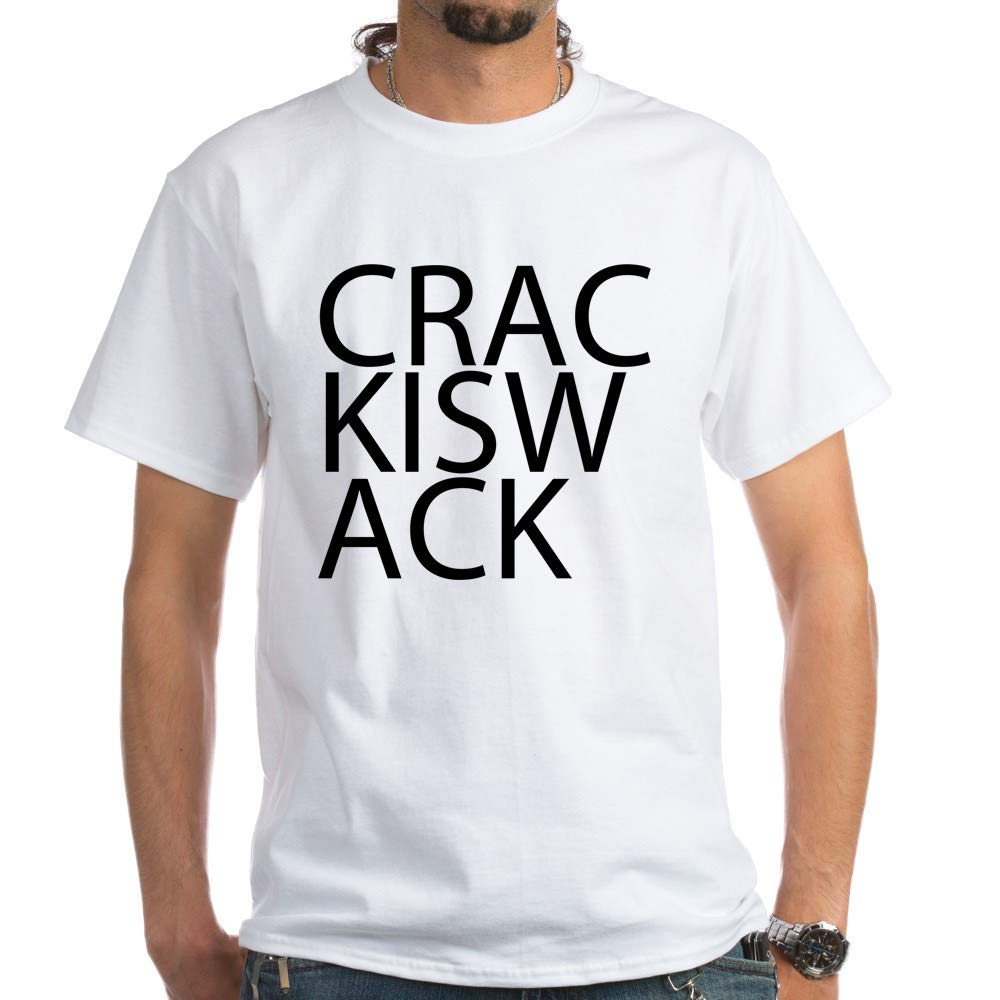 Crack is Wack White Cotton T-Shirt for Men & Women | Funny Anti-Drug Slogan Tee | Casual Wear, Protest Outfits & Awareness Events