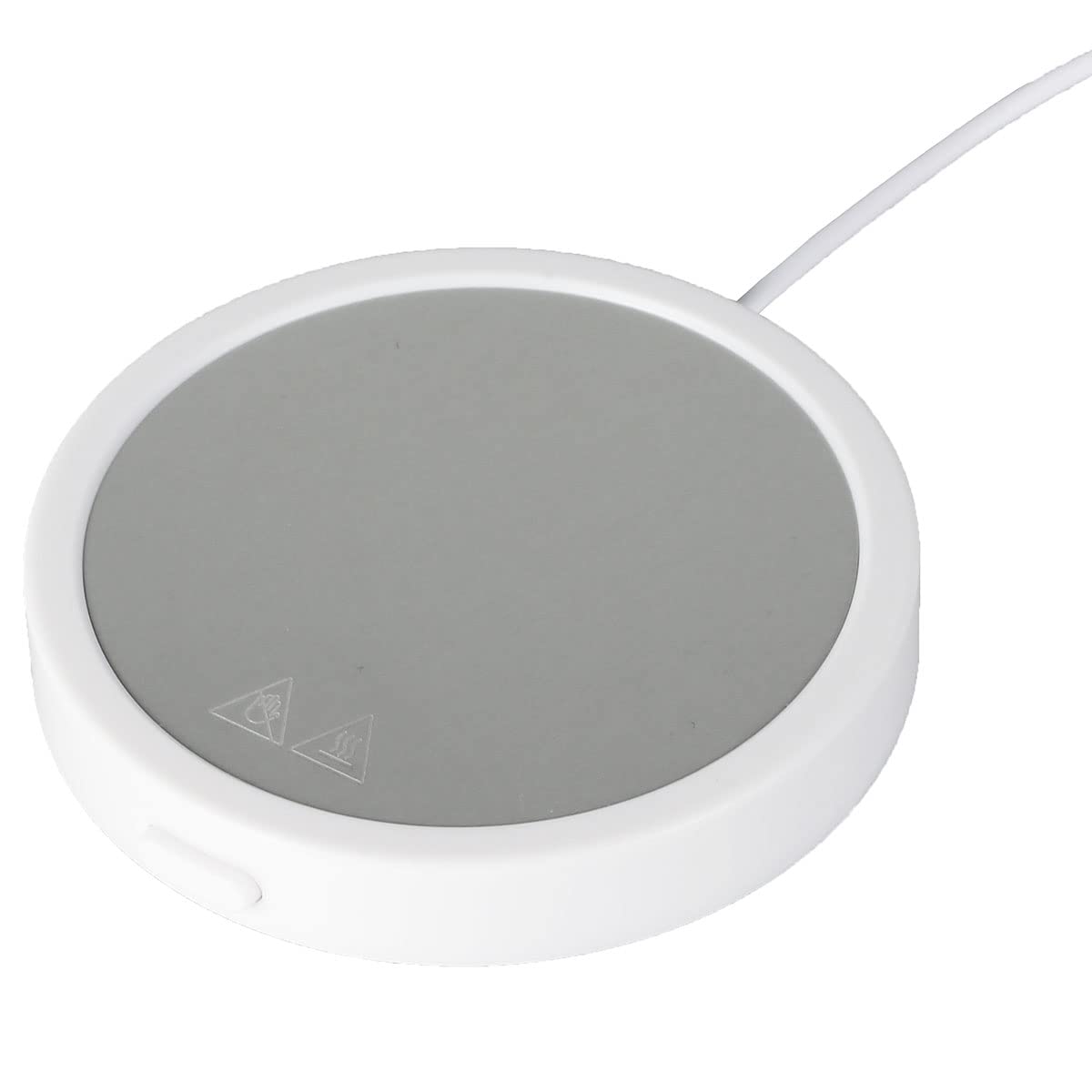 Fanomini USB Rechargeable Coffee Mug Warmer - 5V 10W Portable Electric Cup Heater with Waterproof Design | Perfect for Office, Home & Travel | Keeps Coffee, Tea & Milk Warm All Day (White)