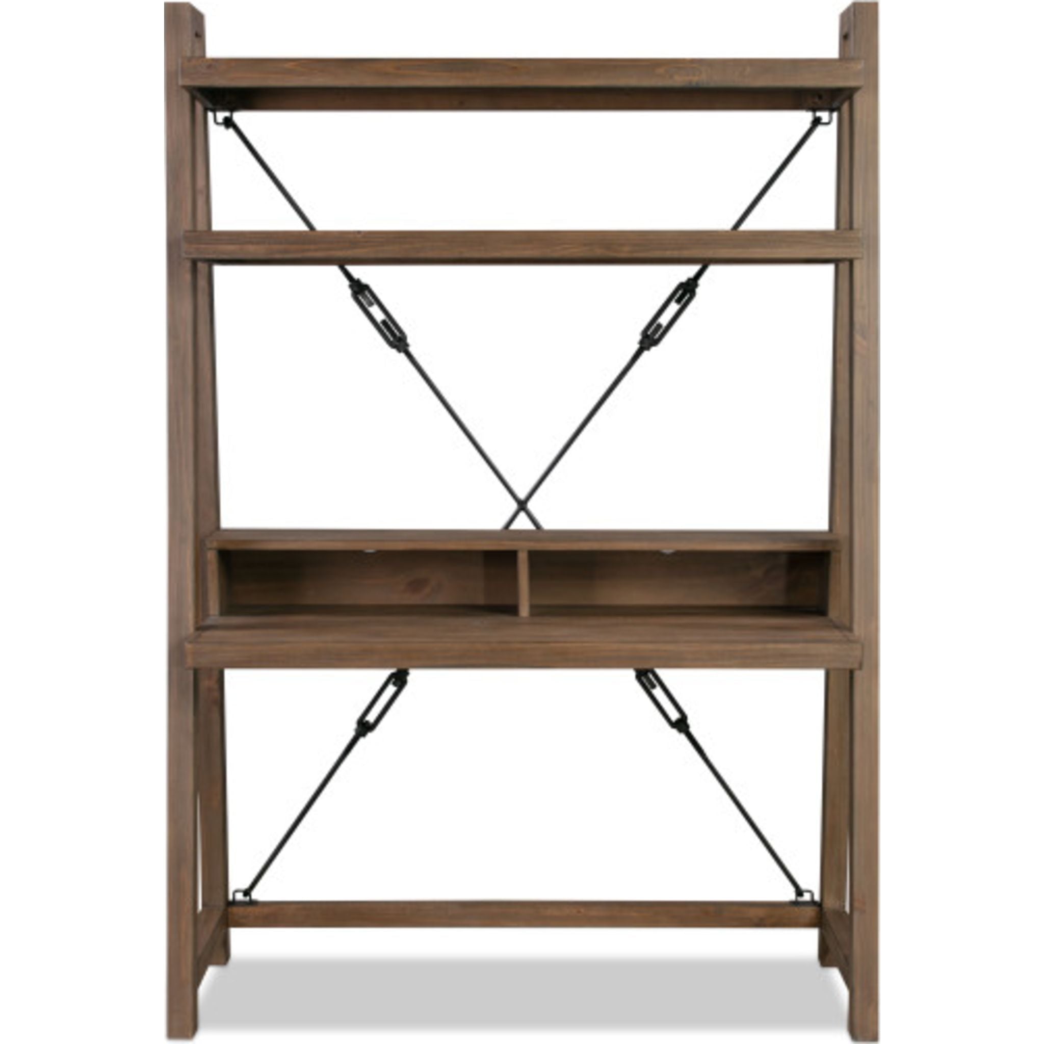 Premium Flint Oak Wooden Desk for Home Office - Elegant Autumn Brown Finish, Spacious Work Surface, Durable & Stylish - Perfect for Remote Work, Study, and Modern Home Decor
