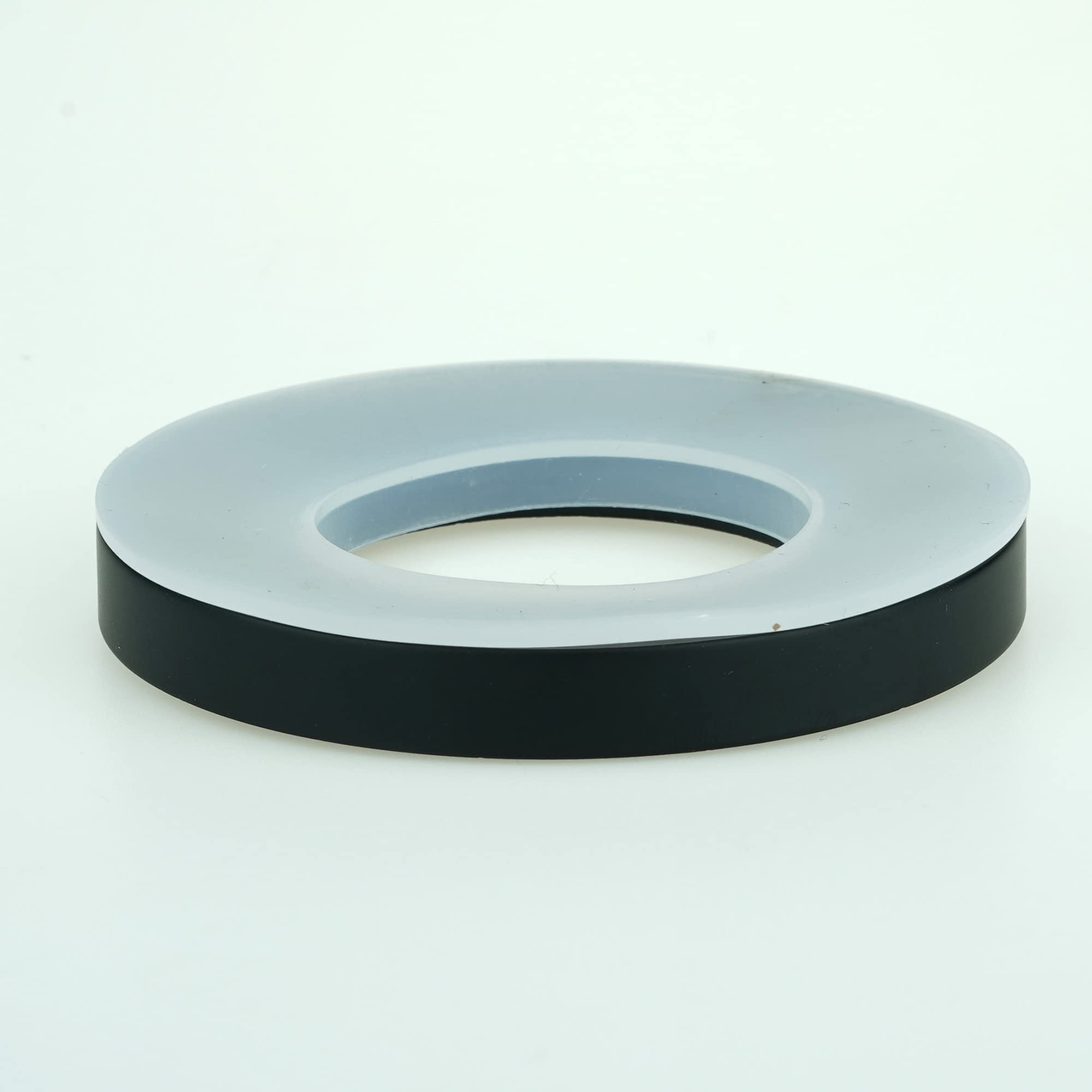 Anti-Slip Matte Black Mounting Ring for Vessel Sink - Secure Glass Bowl Sink Installation for Bathroom & Kitchen Countertops