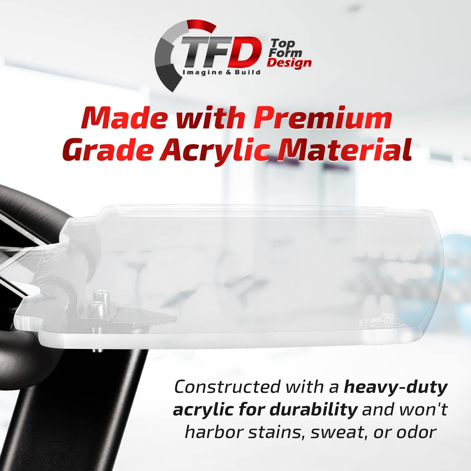 TFD Yosuda Bike Compatible Tablet Stand - Clear, Lightweight & Portable for Men & Women | Perfect for Cycling, Workouts & Home Office Use