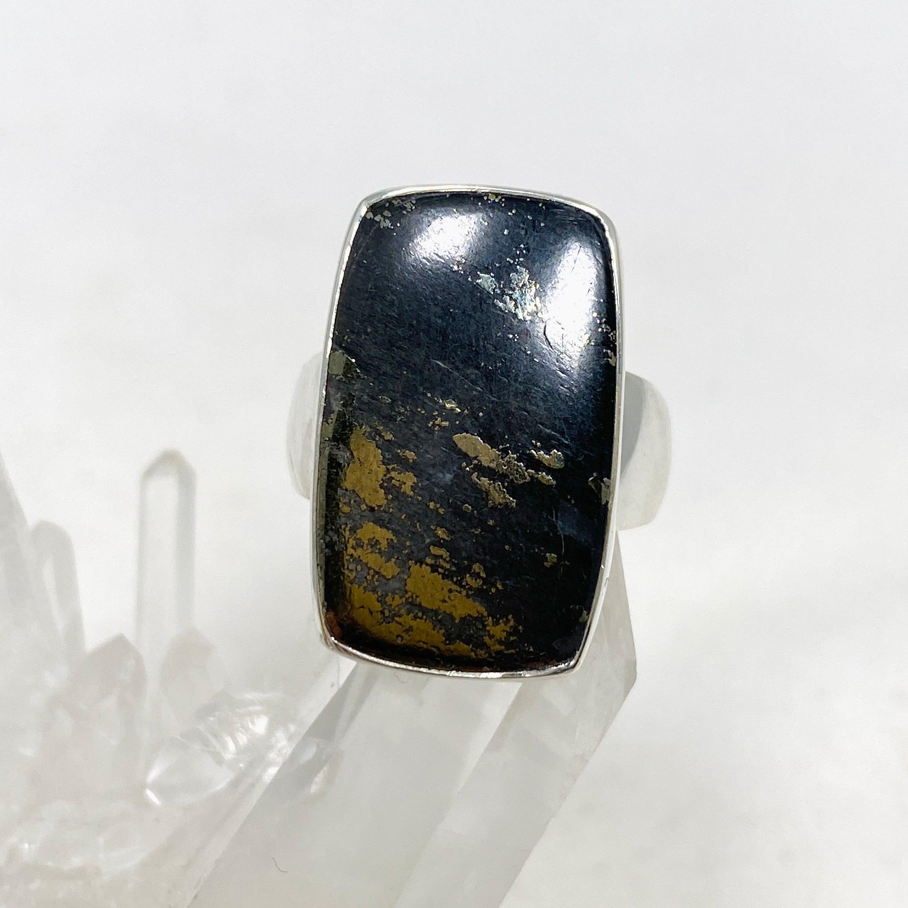 Healer's Gold Rectangle Ring for Women - Size 9 (KRGJ3198) - Perfect for Everyday Wear, Gift Giving & Special Occasions