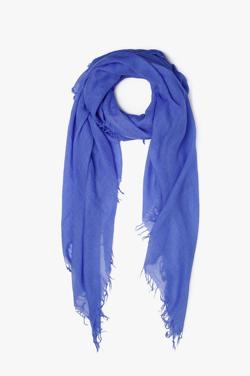 Luxury Cashmere Silk Scarf - Soft Winter Wrap Shawl for Women, Baja Blue - Perfect for Office, Travel & Special Occasions