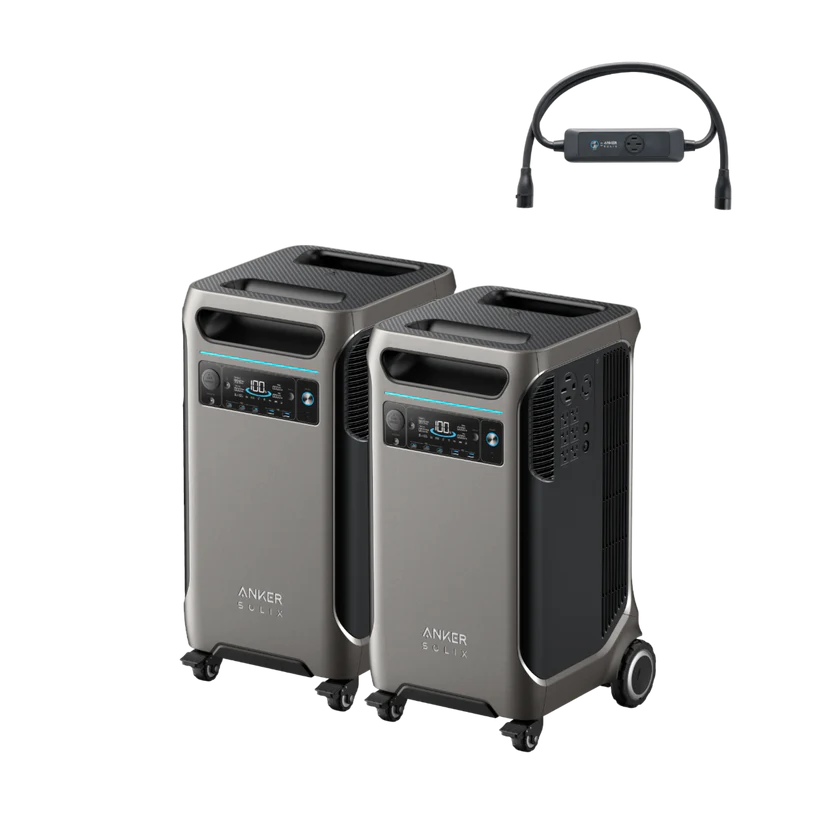 Anker SOLIX F3800 3840Wh Portable Power Station with Double Power Hub - Solar Generator for Camping, RV, Home Backup & Outdoor Adventures