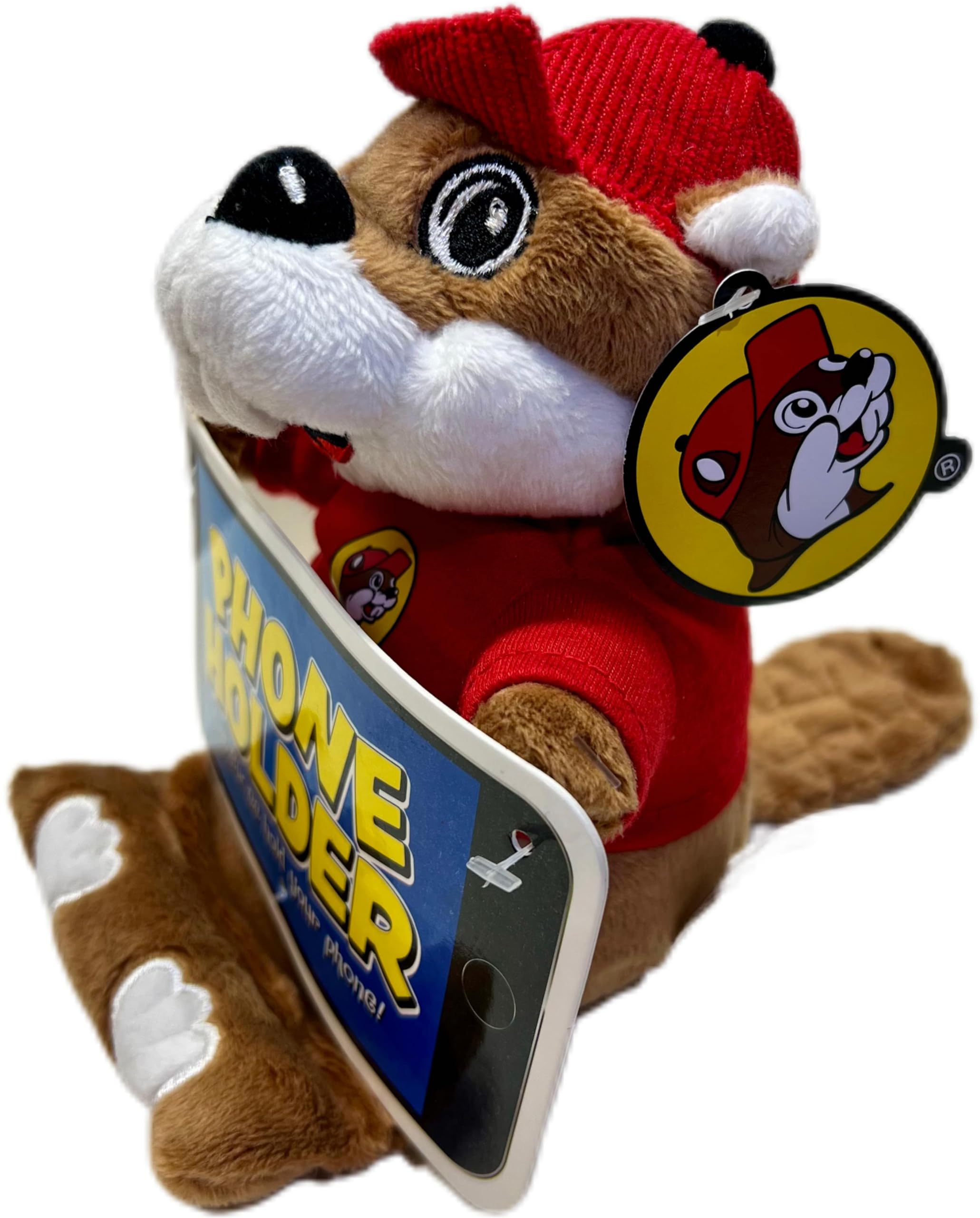 Buc-ee's Beaver Plush Phone Holder Stand - Cute & Functional Phone Dock for Desk, Car, and Home Use | Perfect Gift for Fans