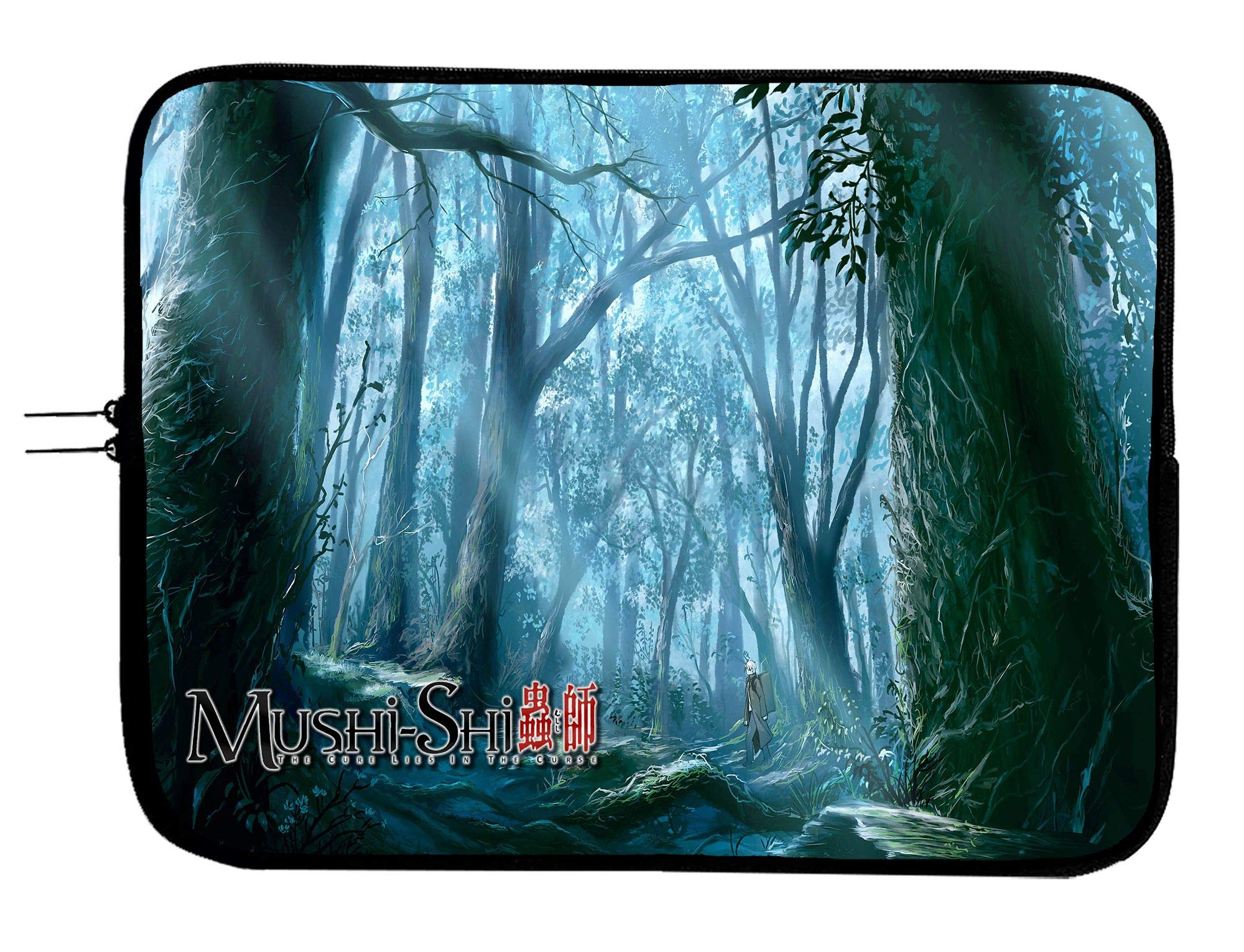 Anime Laptop Sleeve for 11 Inch Tablet & Computer | Mushishi Themed Protective Case | Fits Most 11 Inch Laptops & Tablets - Perfect for School, Work & Travel
