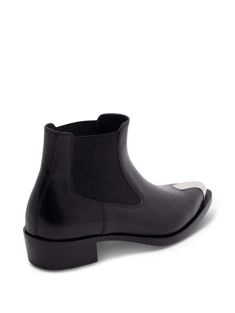 Alexander McQueen Black Leather Boots for Women - Stylish & Comfortable Ankle Boots for Casual Wear, Office & Night Out