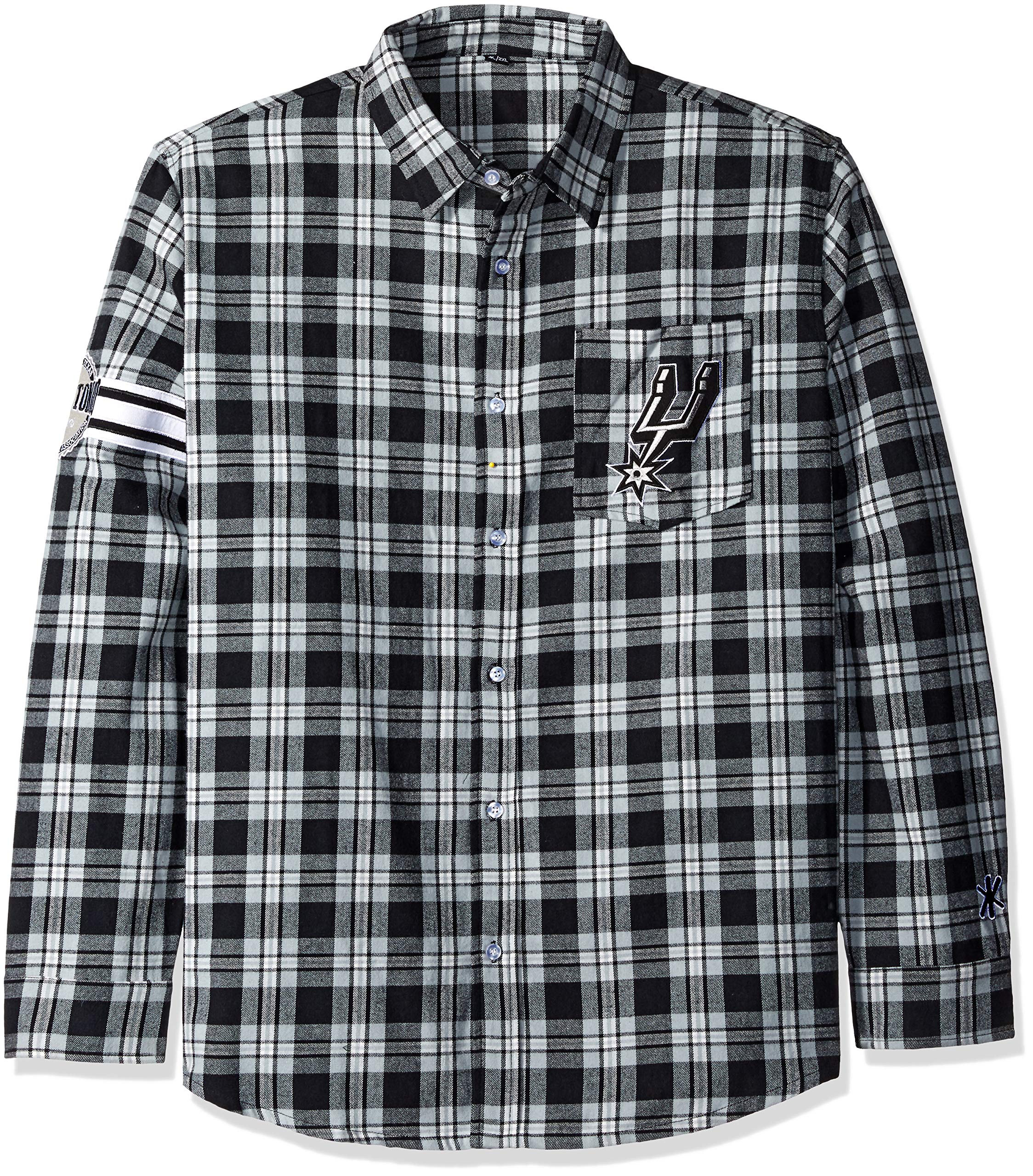 FOCO NBA Atlanta Hawks Men's Wordmark Flannel Shirt - Official Licensed NBA Apparel for Basketball Fans & Casual Wear