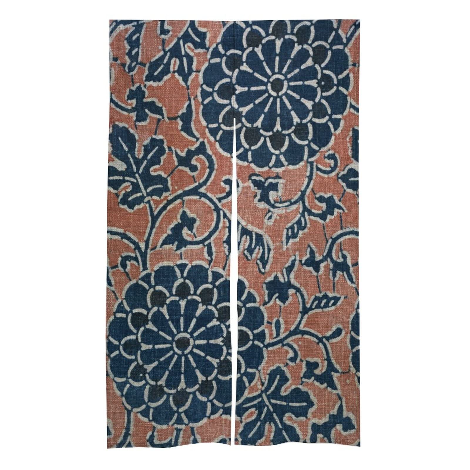 Japanese Traditional Noren Door Curtain - Handmade Art Painting Tapestry for Doorway, Bathroom, Kitchen, Closet Divider - Home Decor & Unique Gift for Men - Perfect for Zen Decor, Asian-Themed Rooms & Privacy Solutions