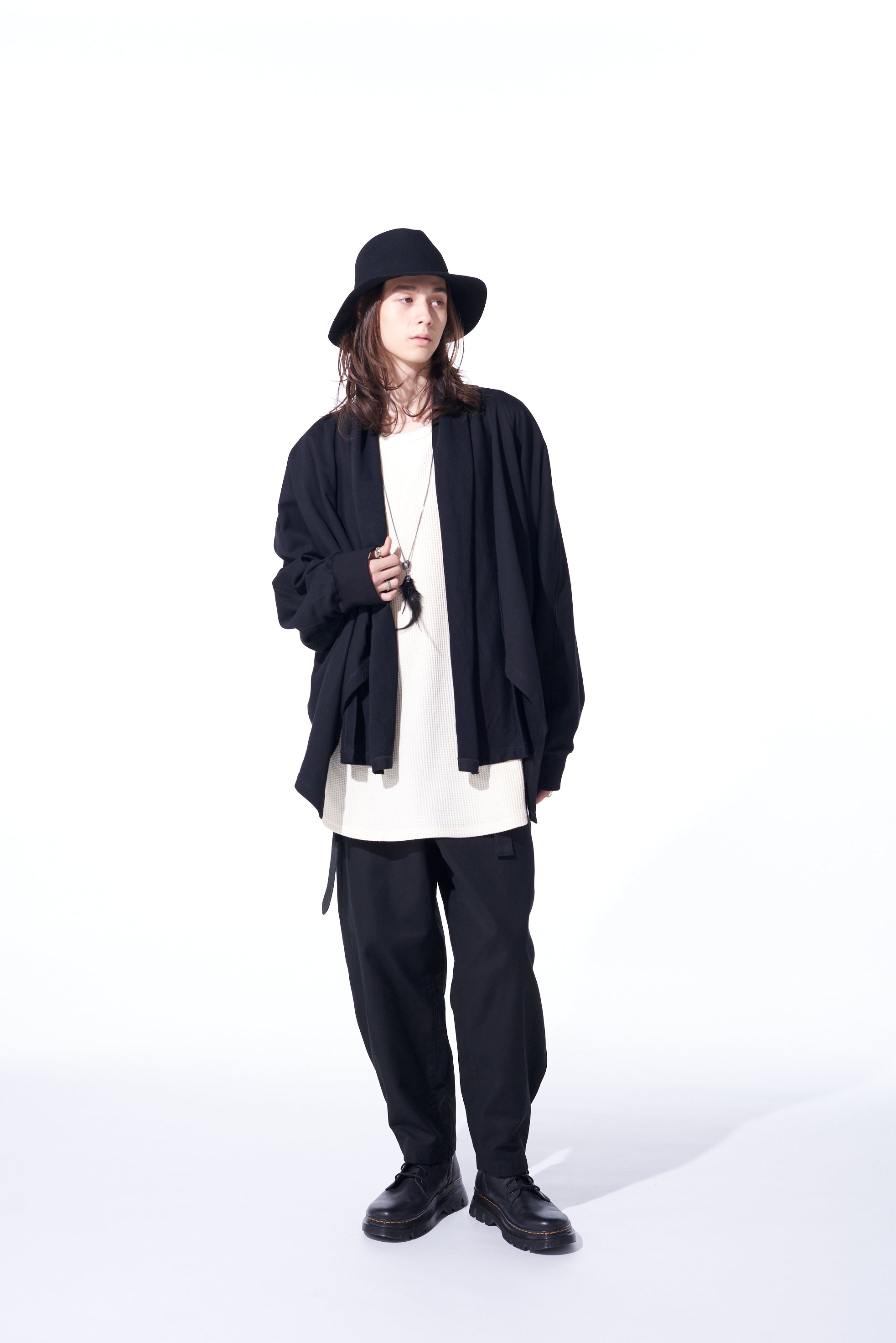 Soft Cotton Fleece Dolman Sleeve Cardigan with Stole Collar - Cozy Loungewear for Women | Perfect for Home, Office & Casual Outings
