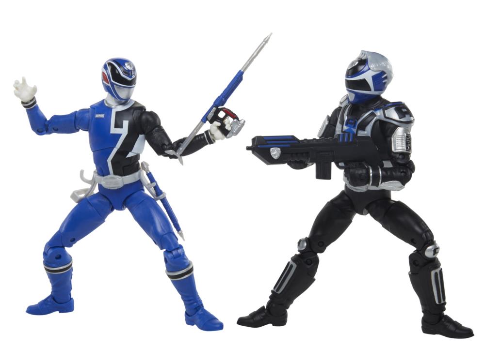 Power Rangers Lightning Collection S.P.D. B Squad vs A Squad Blue Ranger Action Figure 2-Pack - Collectible Toys for Kids & Adults, Perfect for Display & Play Battles