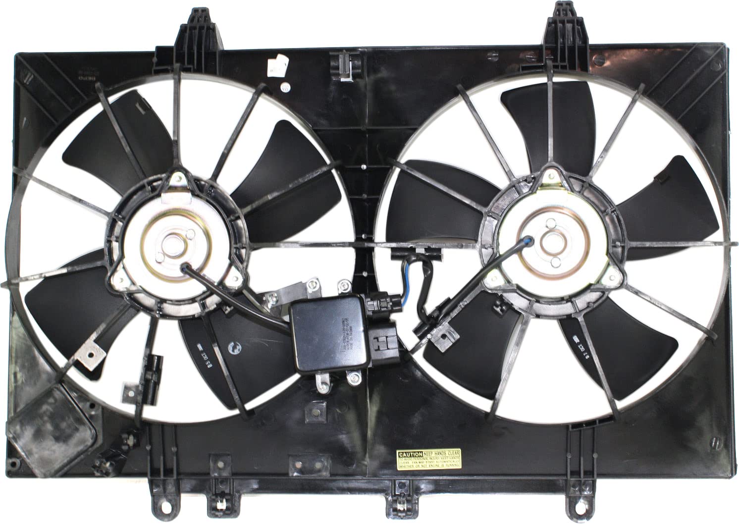 Go-Parts Radiator Fan Assembly with Control Module for Infiniti M35 (2006-2008) & M45 (2006-2010) - Direct Replacement for 2007 2008 2009 Models - Perfect for Engine Cooling & Overheating Prevention